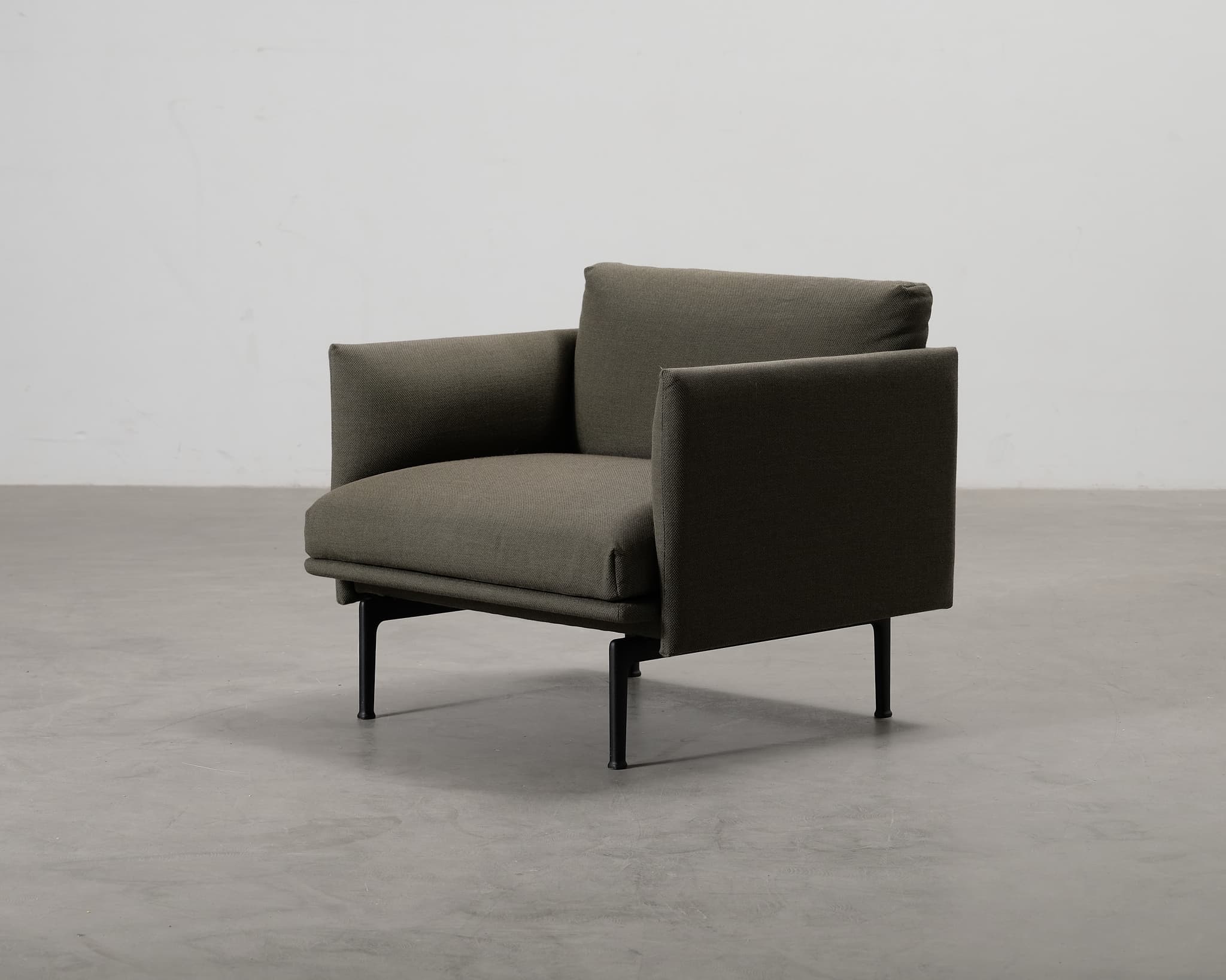 Muuto Outline Studio nojatuoli vihreä