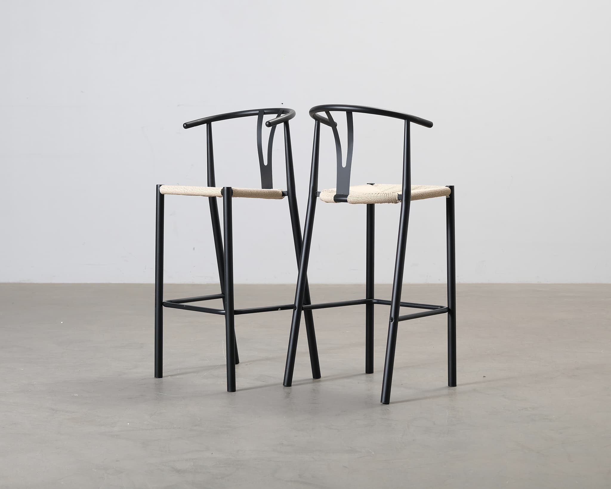 Elysia baarituoli musta, 2 kpl setti