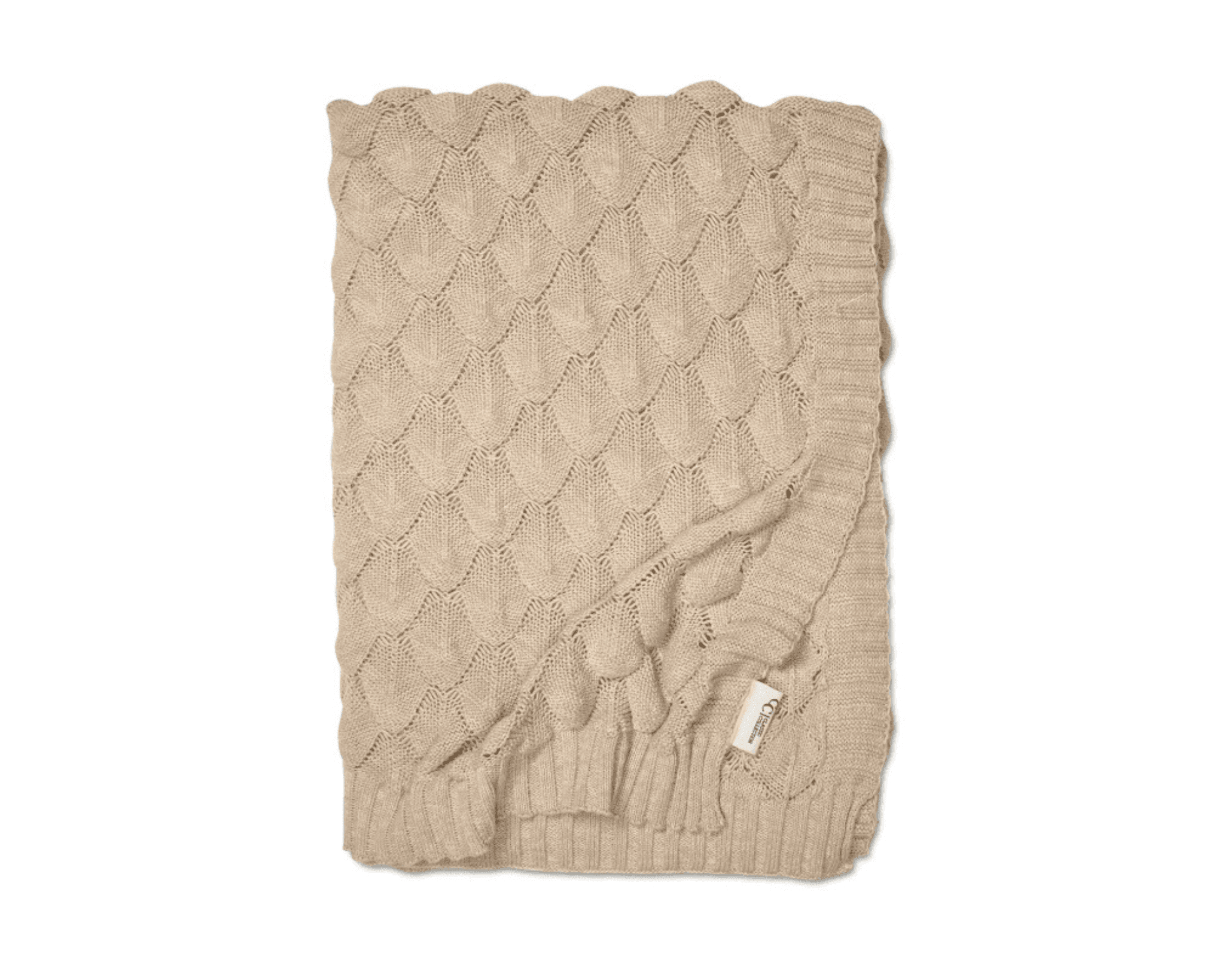 Classic Collection Pläd Gems viltti 130 x 170 cm beige – Classic Collection