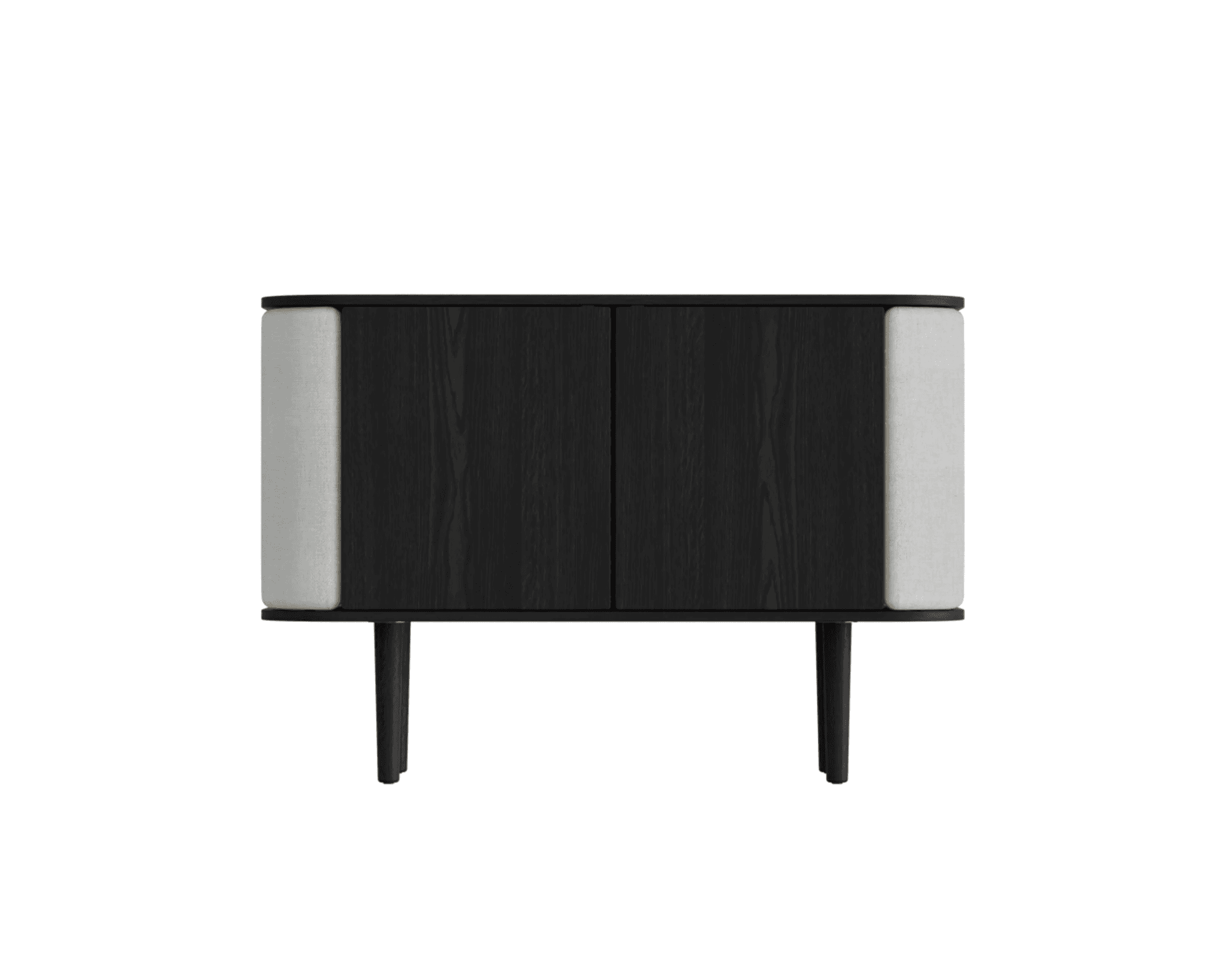 Umage Treasures 2-ovinen kaappi mustaksi petsattu tammi / Sterling