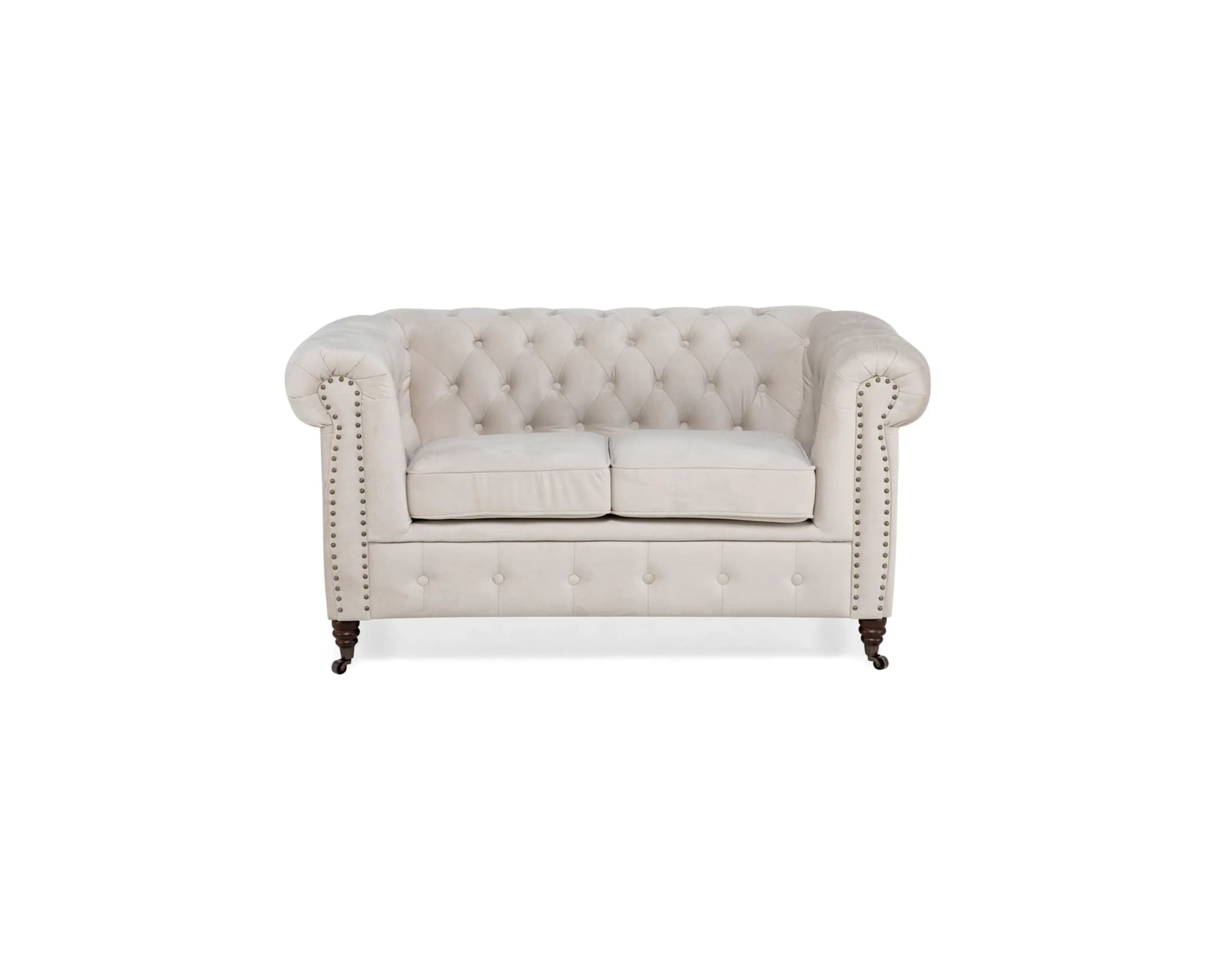 Chesterfield Deluxe 2-istuttava sohva beige – Manor House