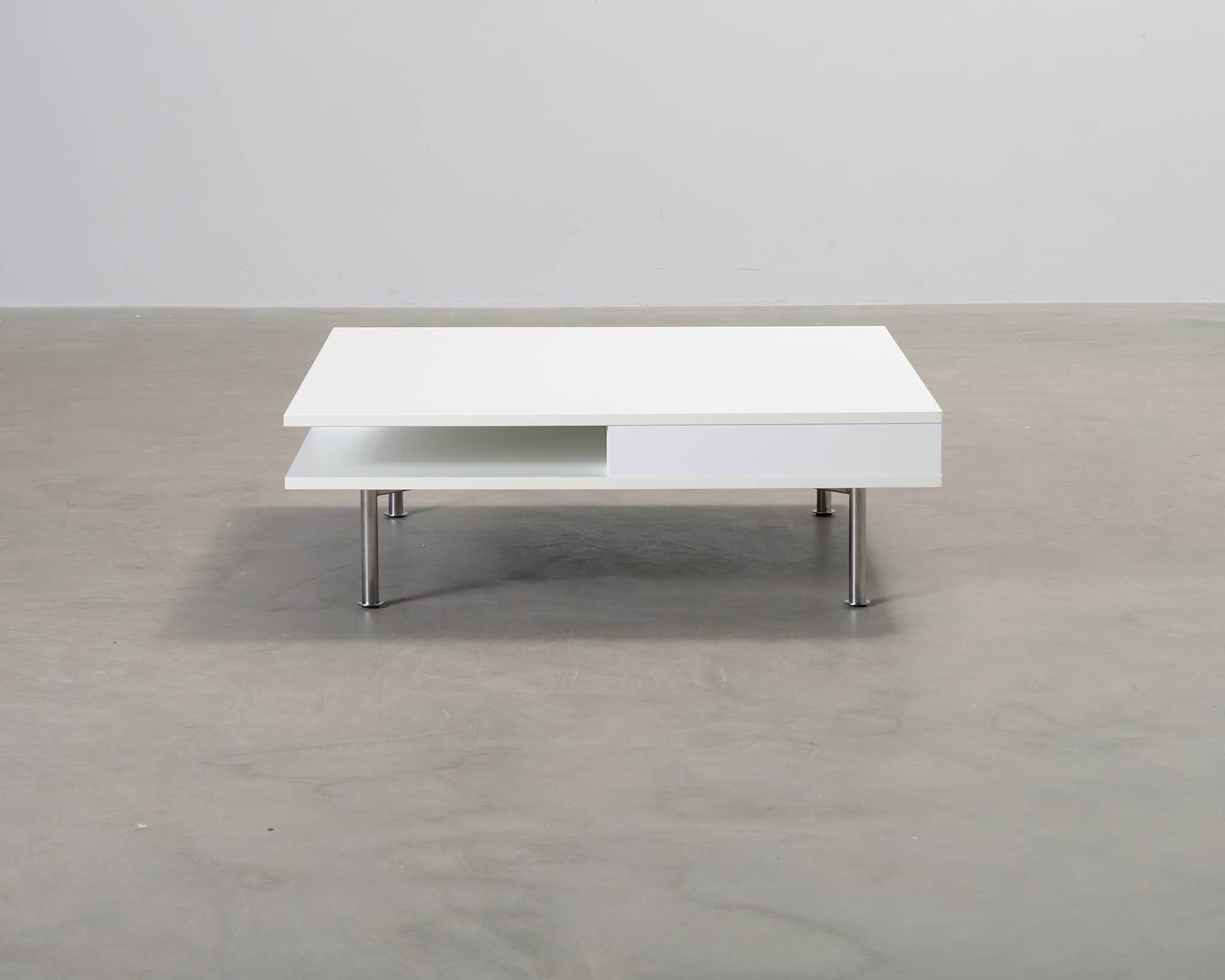 Sohvapöytä valkoinen 95 x 95 cm