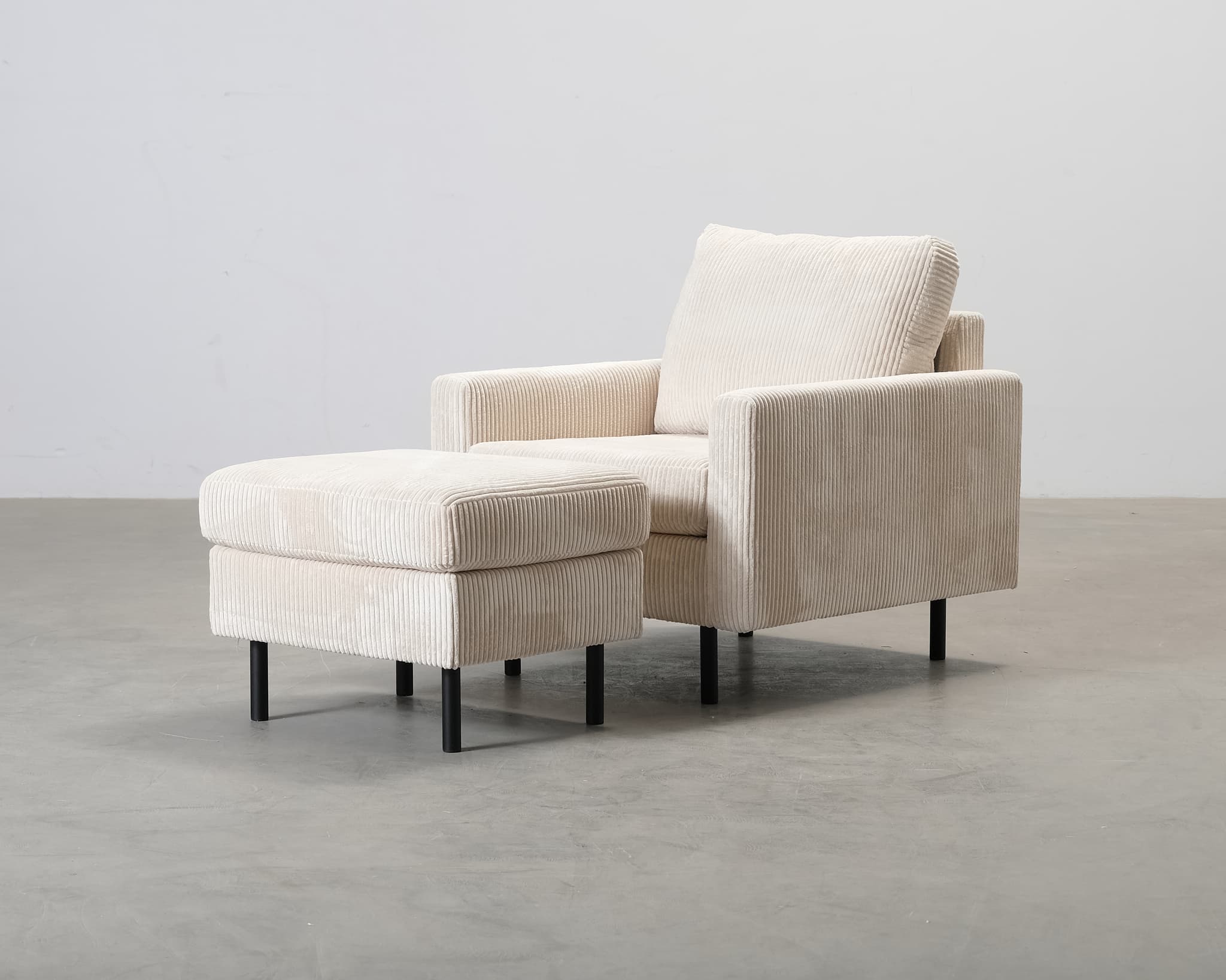 Peppe nojatuoli rahilla beige – Concept 55