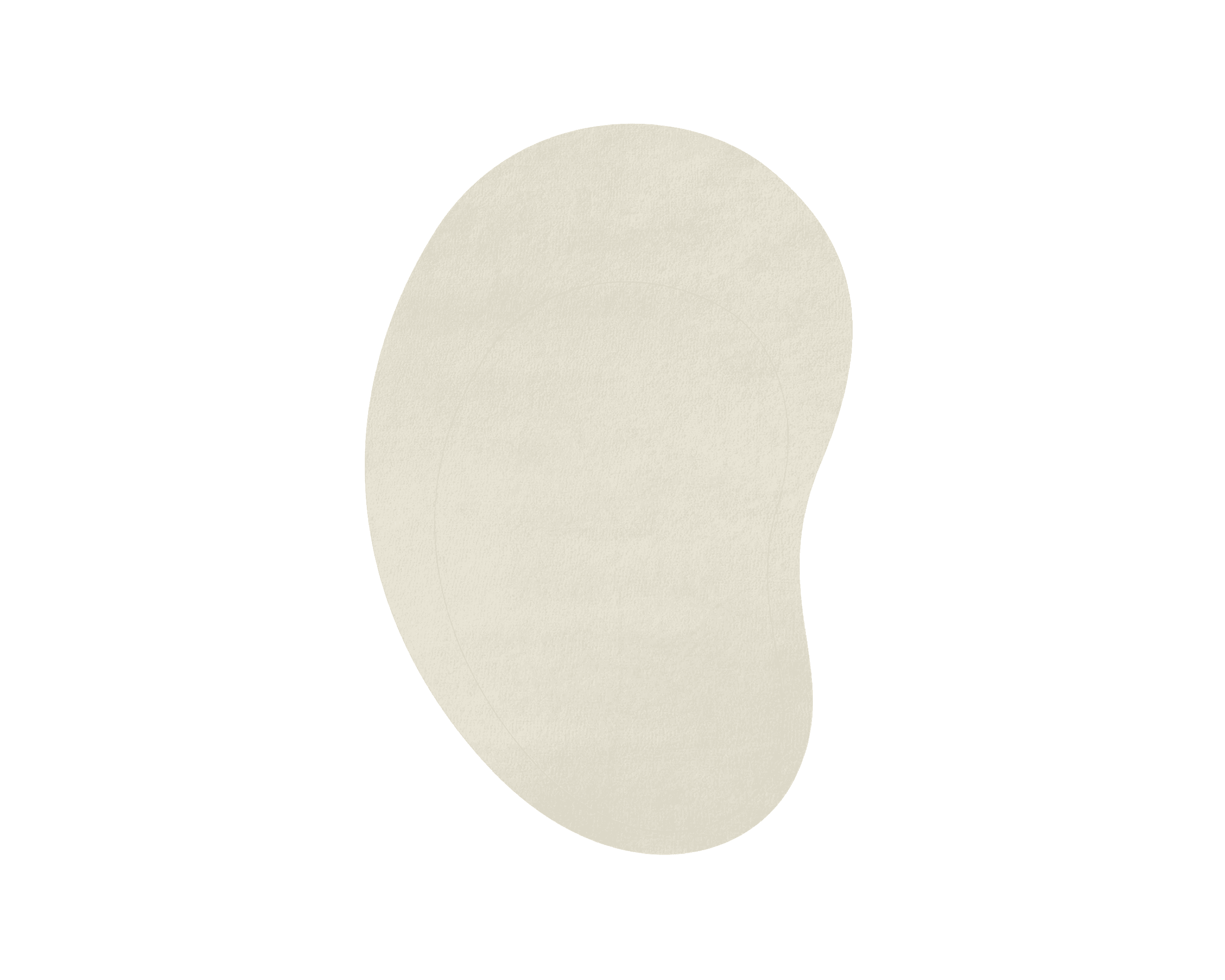 Layered Residue matto 235 x 250 cm luonnonvalkoinen – Layered