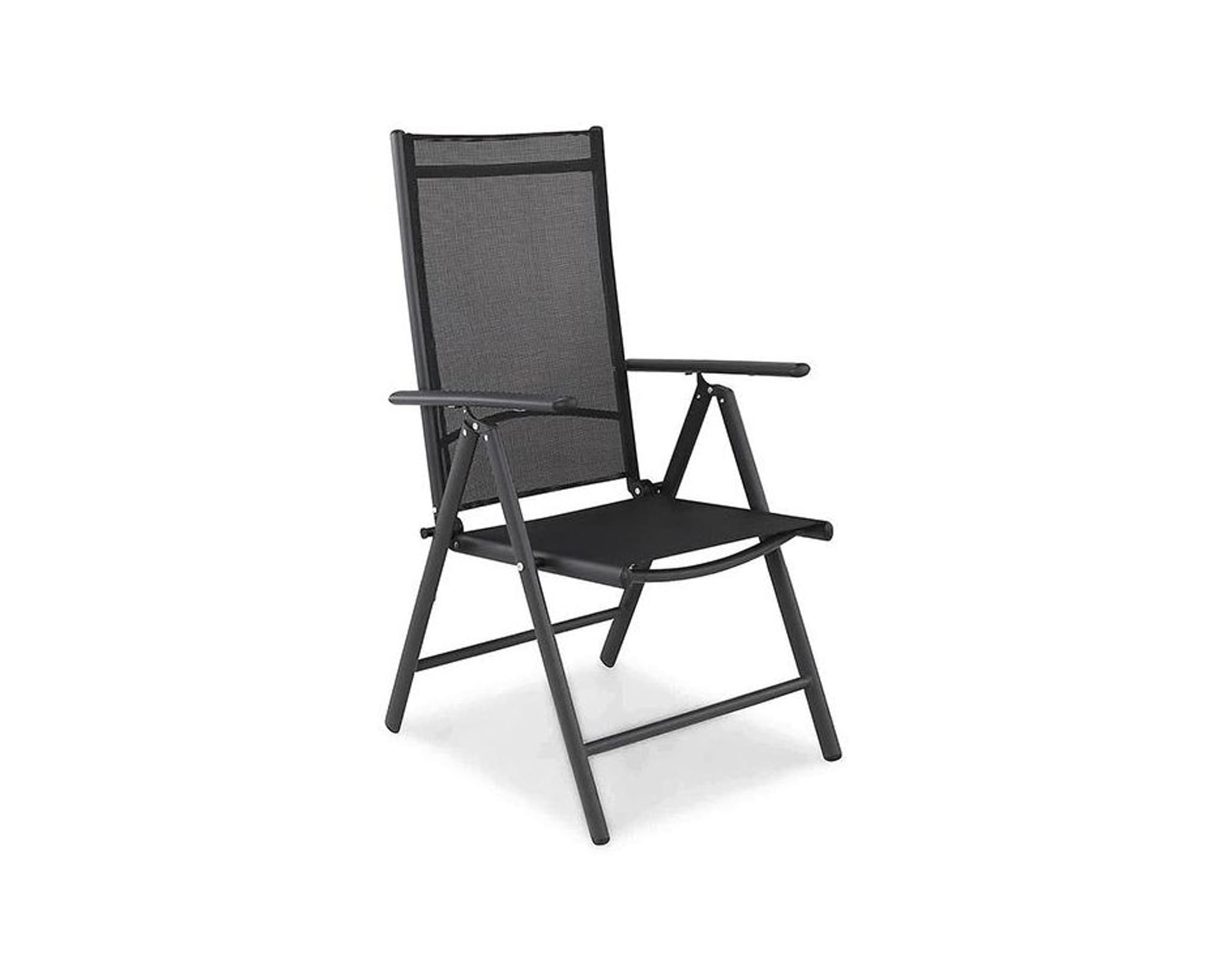 Cortland Maggie ulkotuoli musta, 2 kpl setti – Cortland