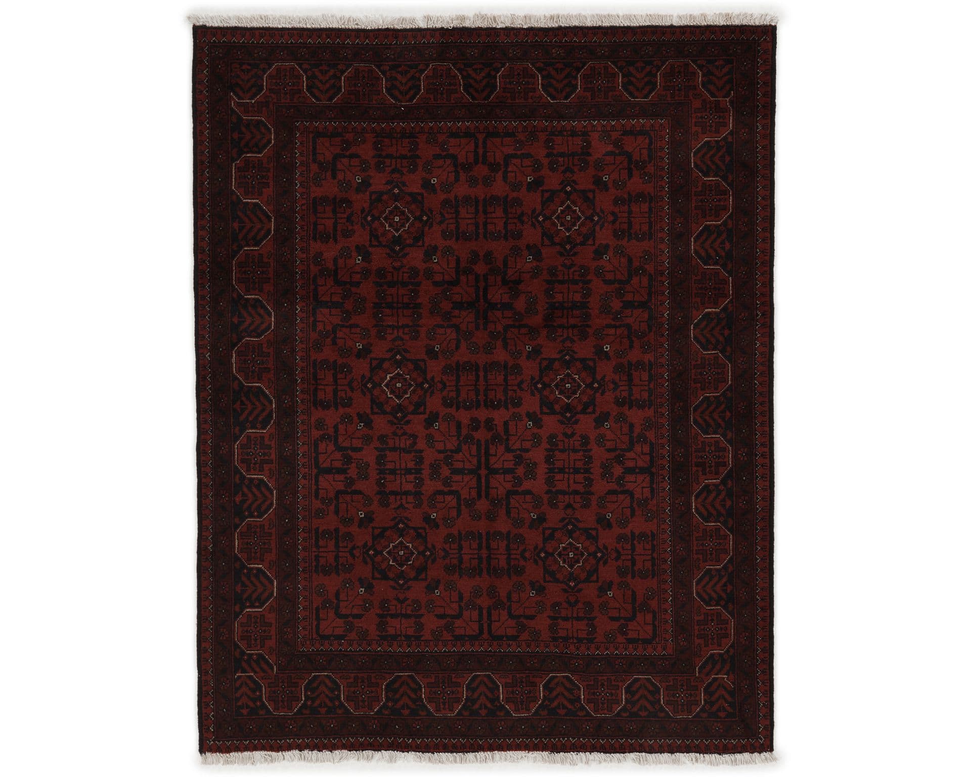 Old Afghan itämainen matto 154 x 192 cm – Rezas