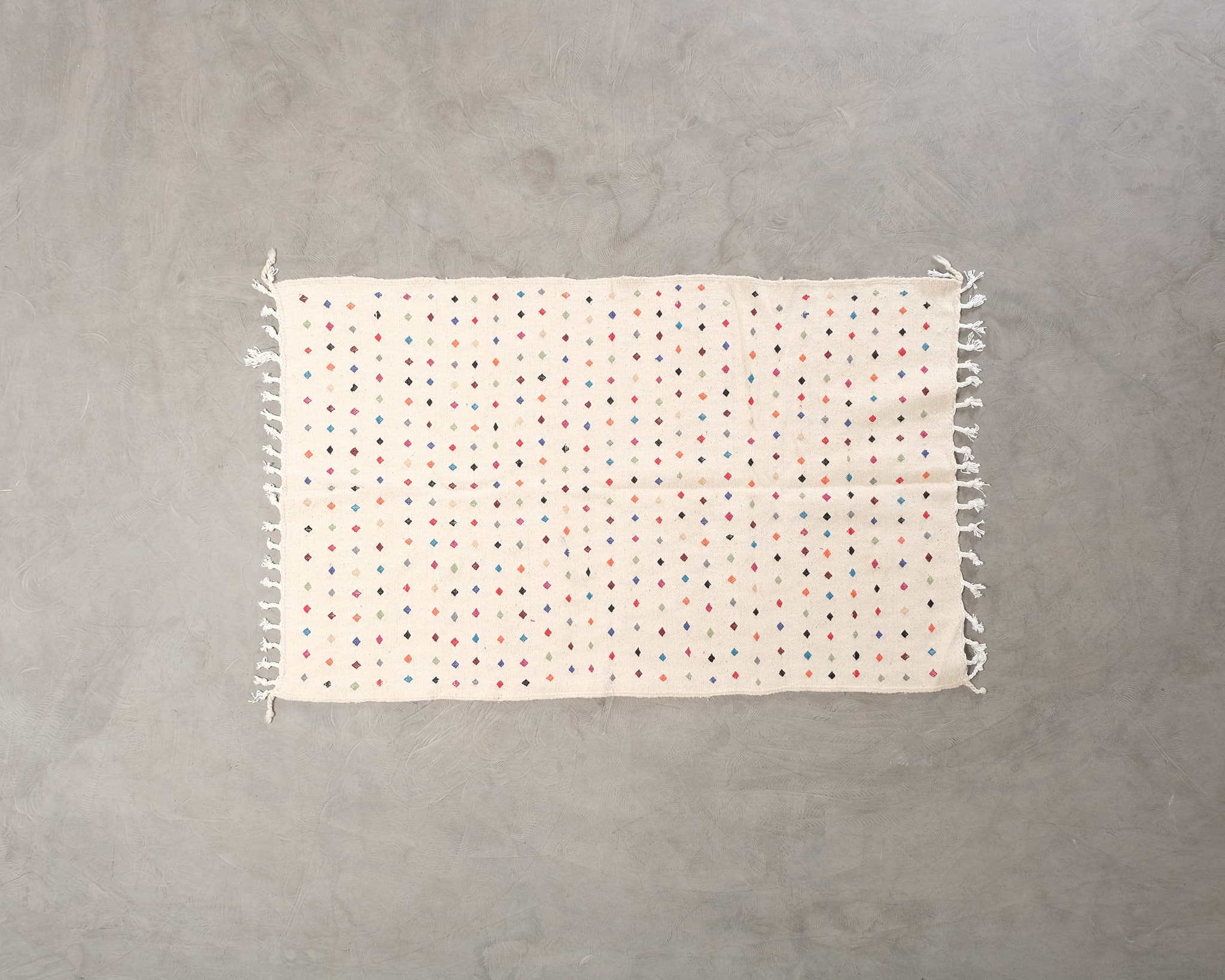 Berberimatto 200 x 125 cm valkoinen