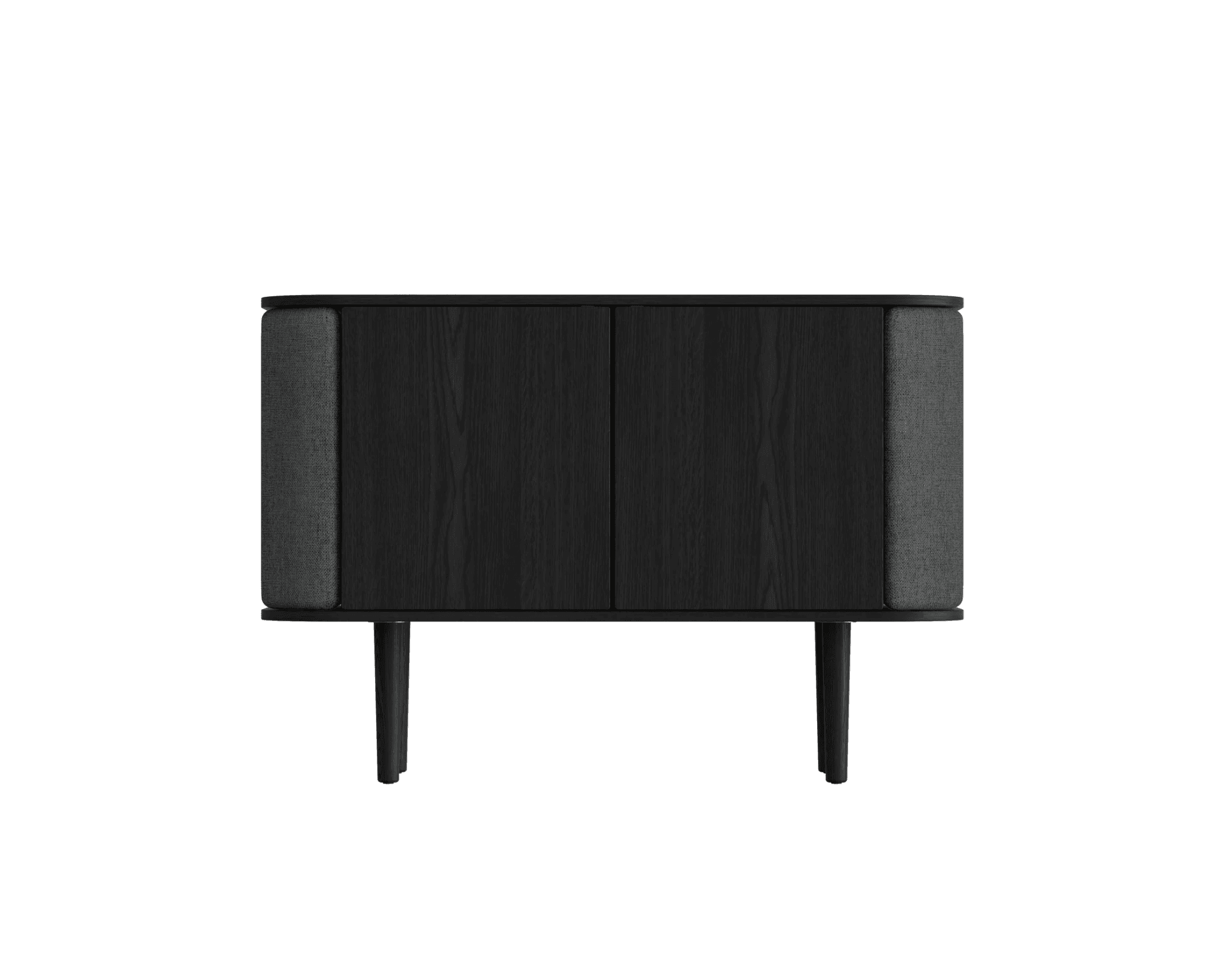 Umage Treasures 2-ovinen kaappi mustaksi petsattu tammi / Shadow