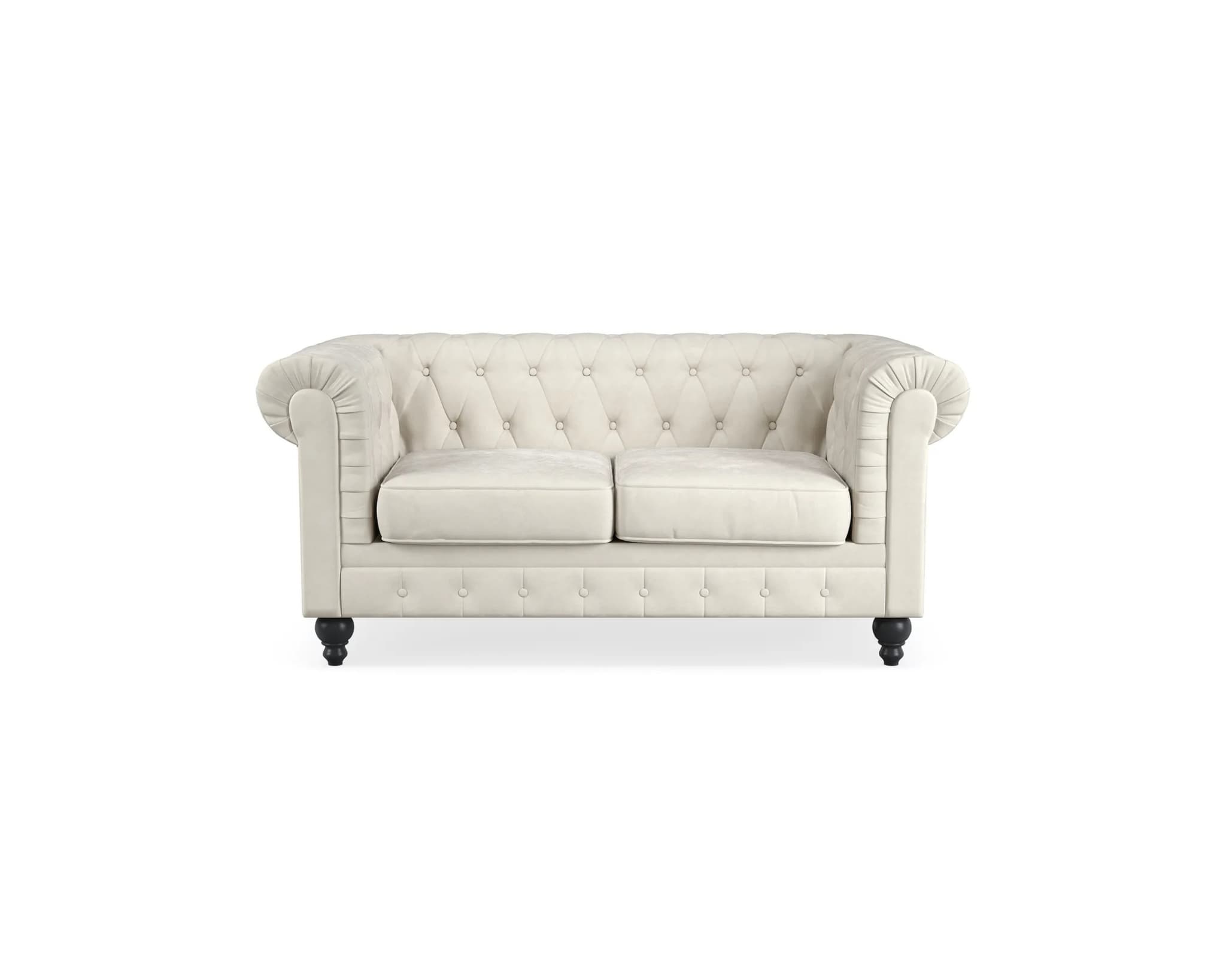 Manor House Chesterfield Lyx 2-istuttava sohva beige – Manor House