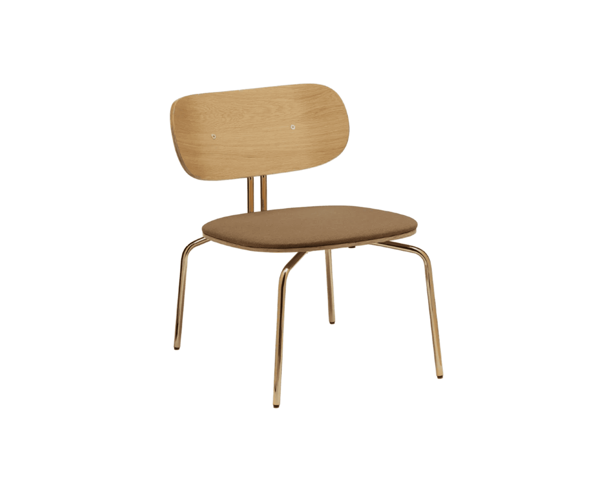 Umage Curious Lounge nojatuoli messinki / Sugar Brown