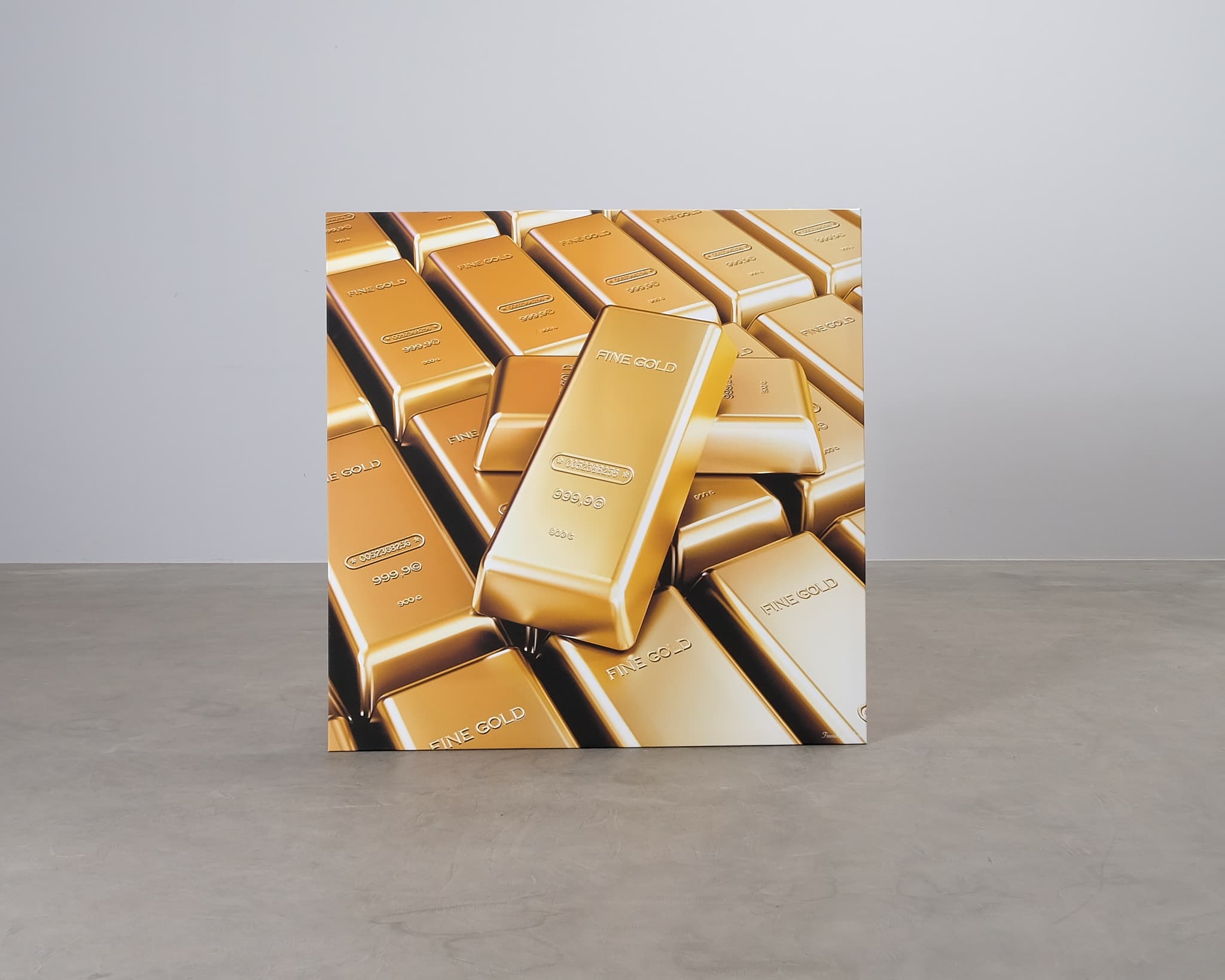 Akustiikkataulu kultaharkot 135 x 135 cm – No brand