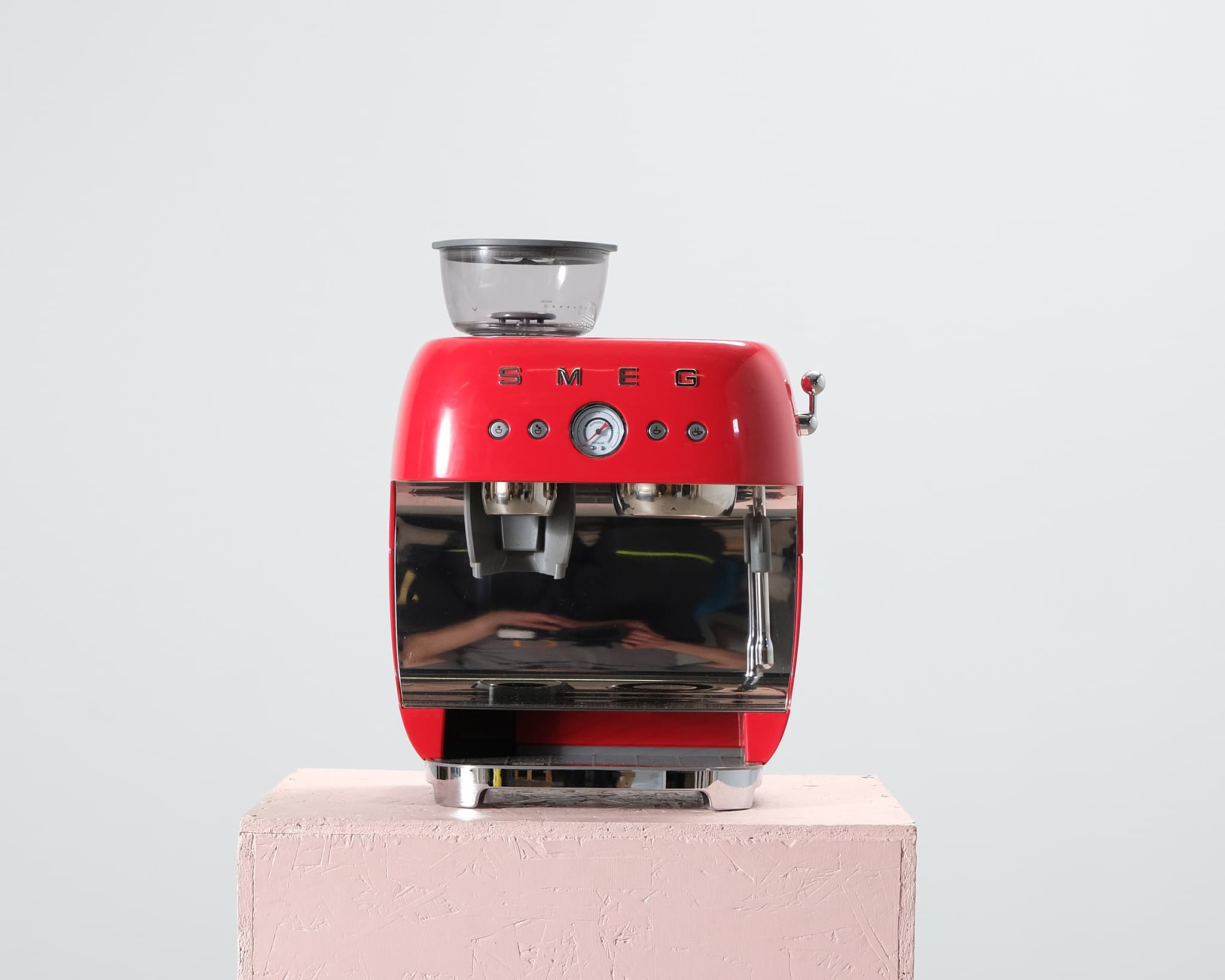Smeg manuaalinen espressokone punainen