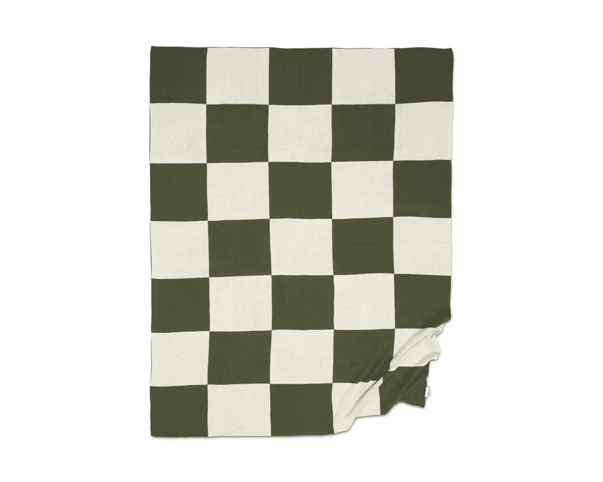 Classic Collection Pläd Square viltti 130 x 170 cm vihreä – Classic Collection