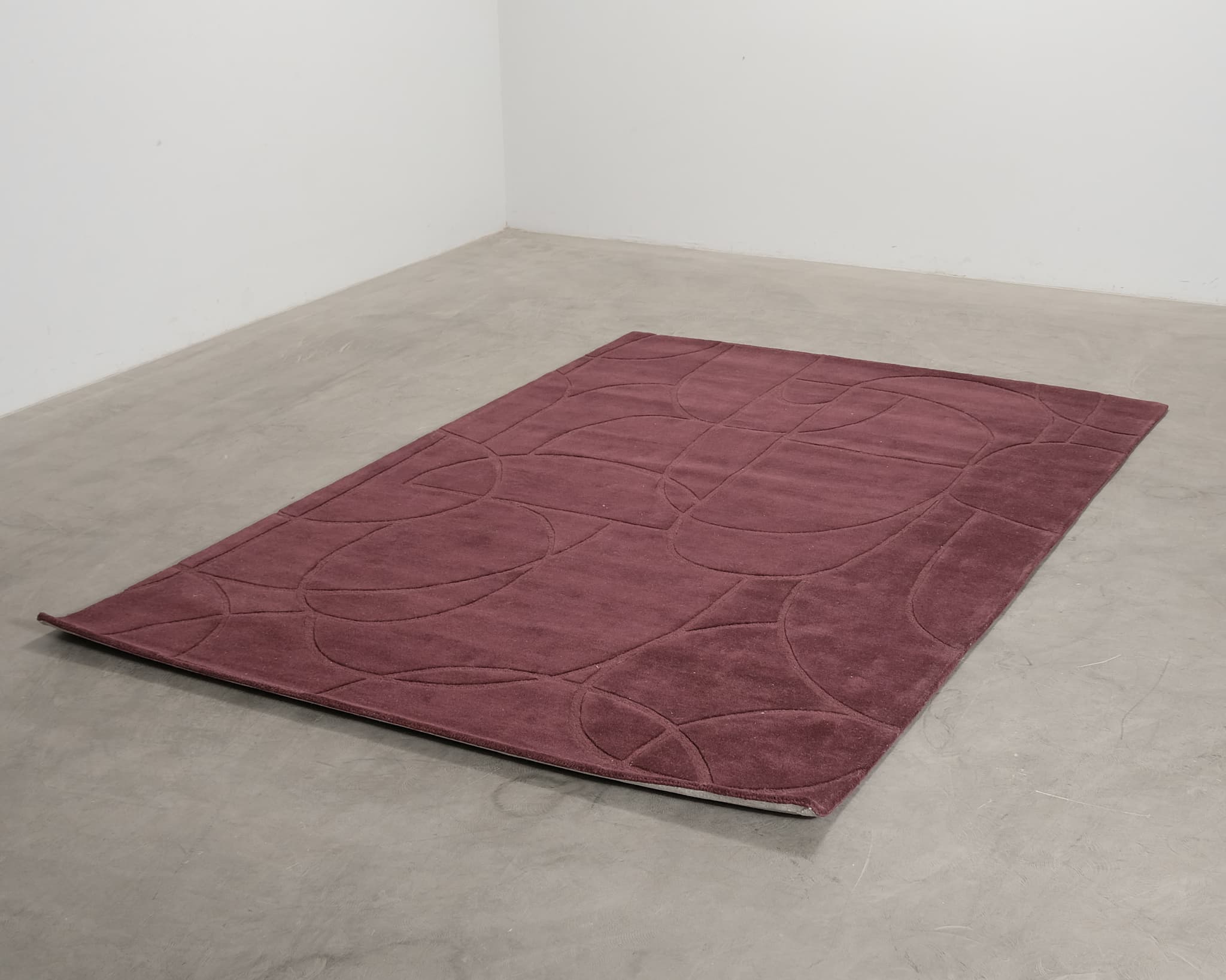 Classic Collection Modern Abstract villamatto 200 x 300 cm viininpunainen – Classic Collection