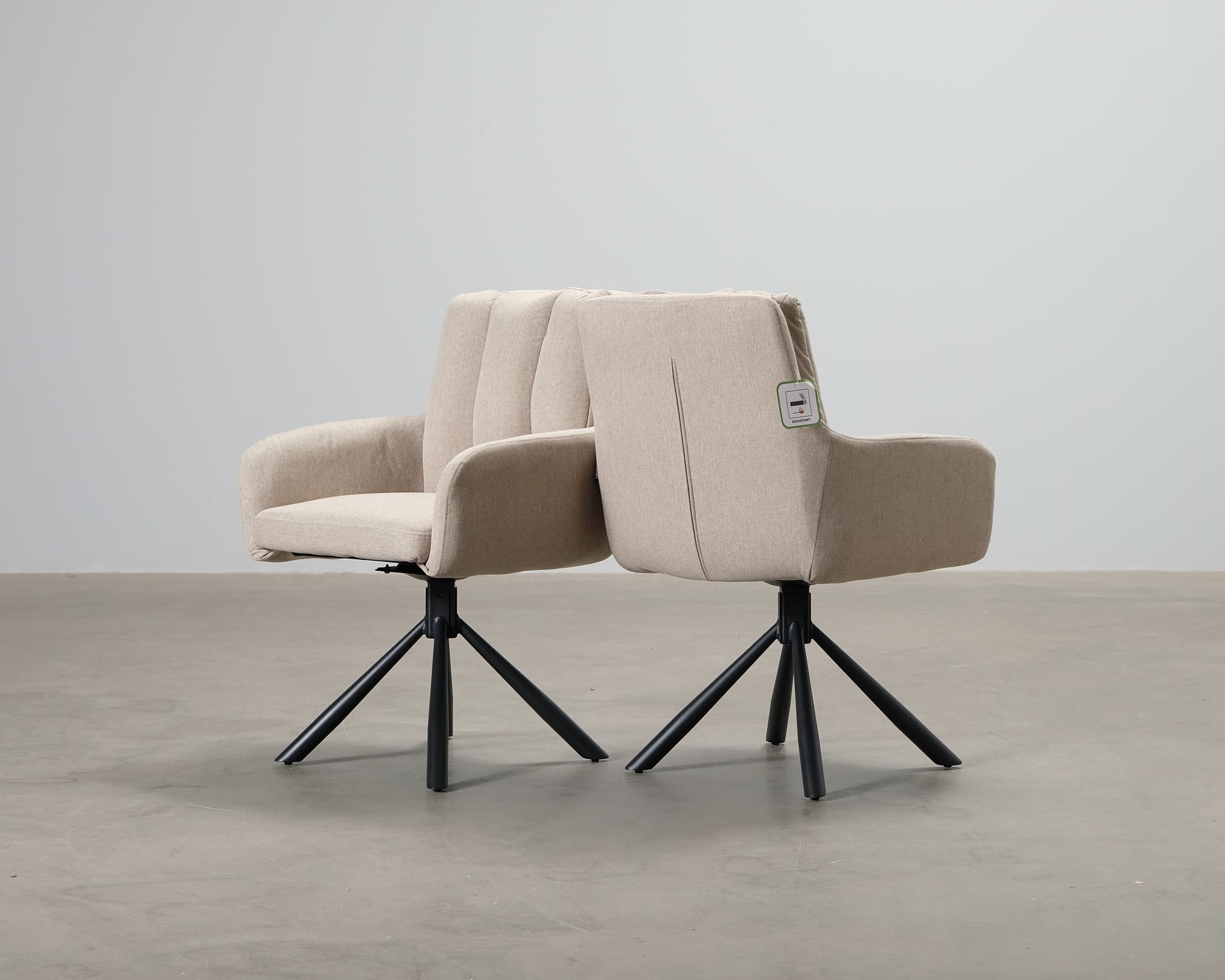 Sardoal tuoli beige, 2 kpl setti – Beliani