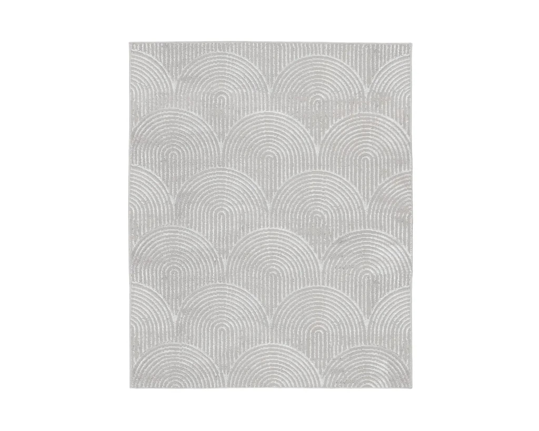 Rugvista Essential Art Deco matto 140 x 200 cm harmaa – Rugvista x Mjuk