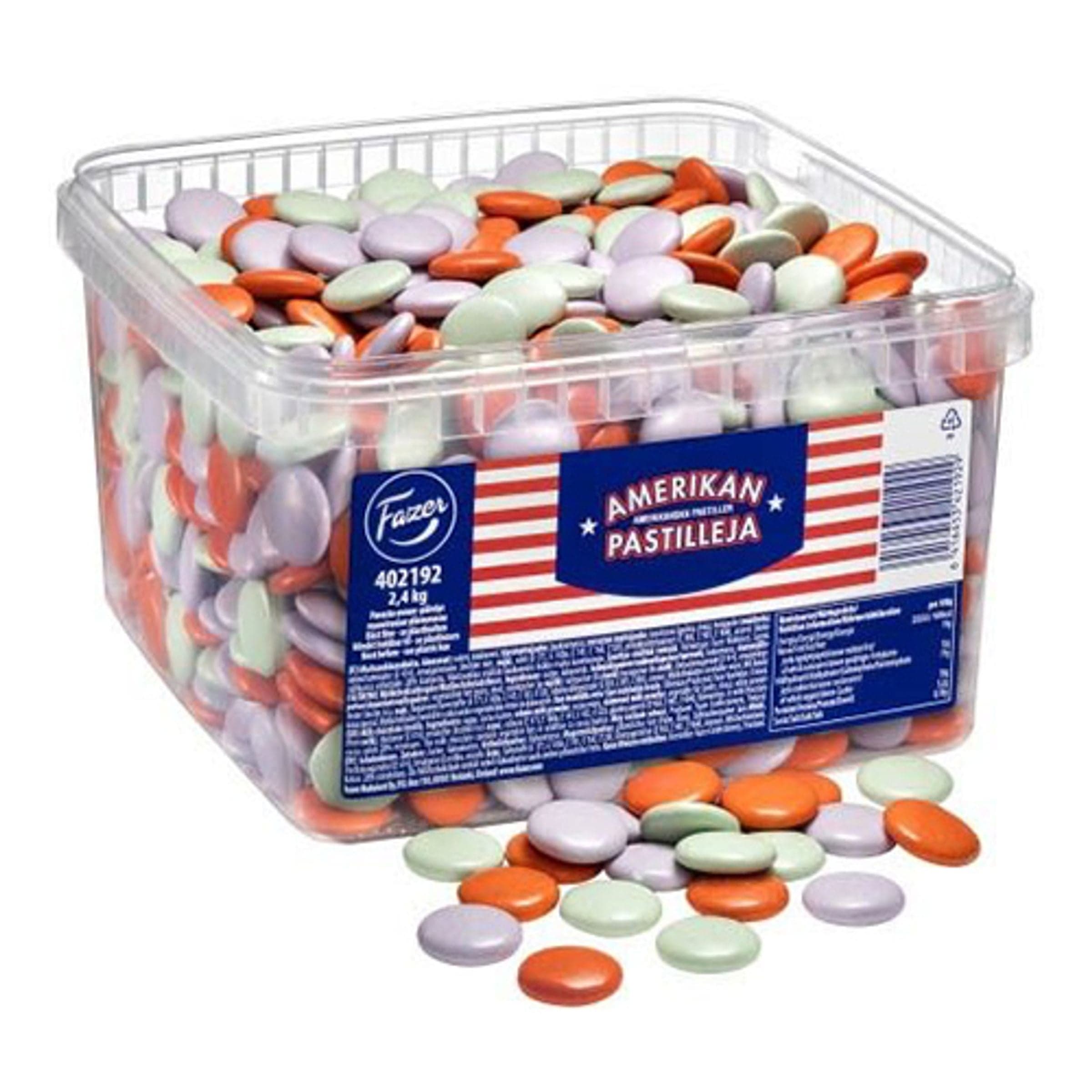Amerikkalaiset Pastillit Suurpakkaus - 2,4 kg