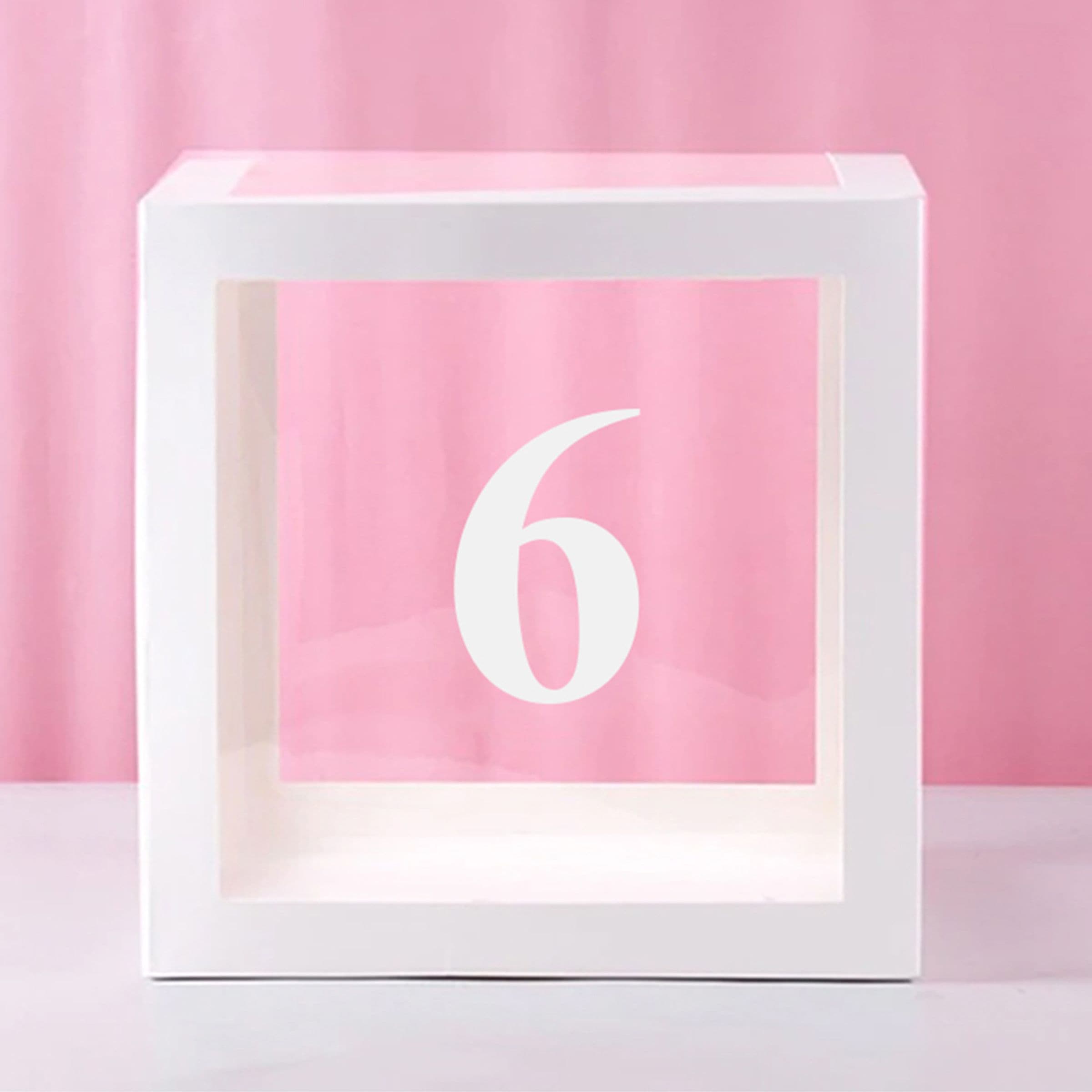 Läpinäkyvä Numerorasia - Numero 6 – Catsson