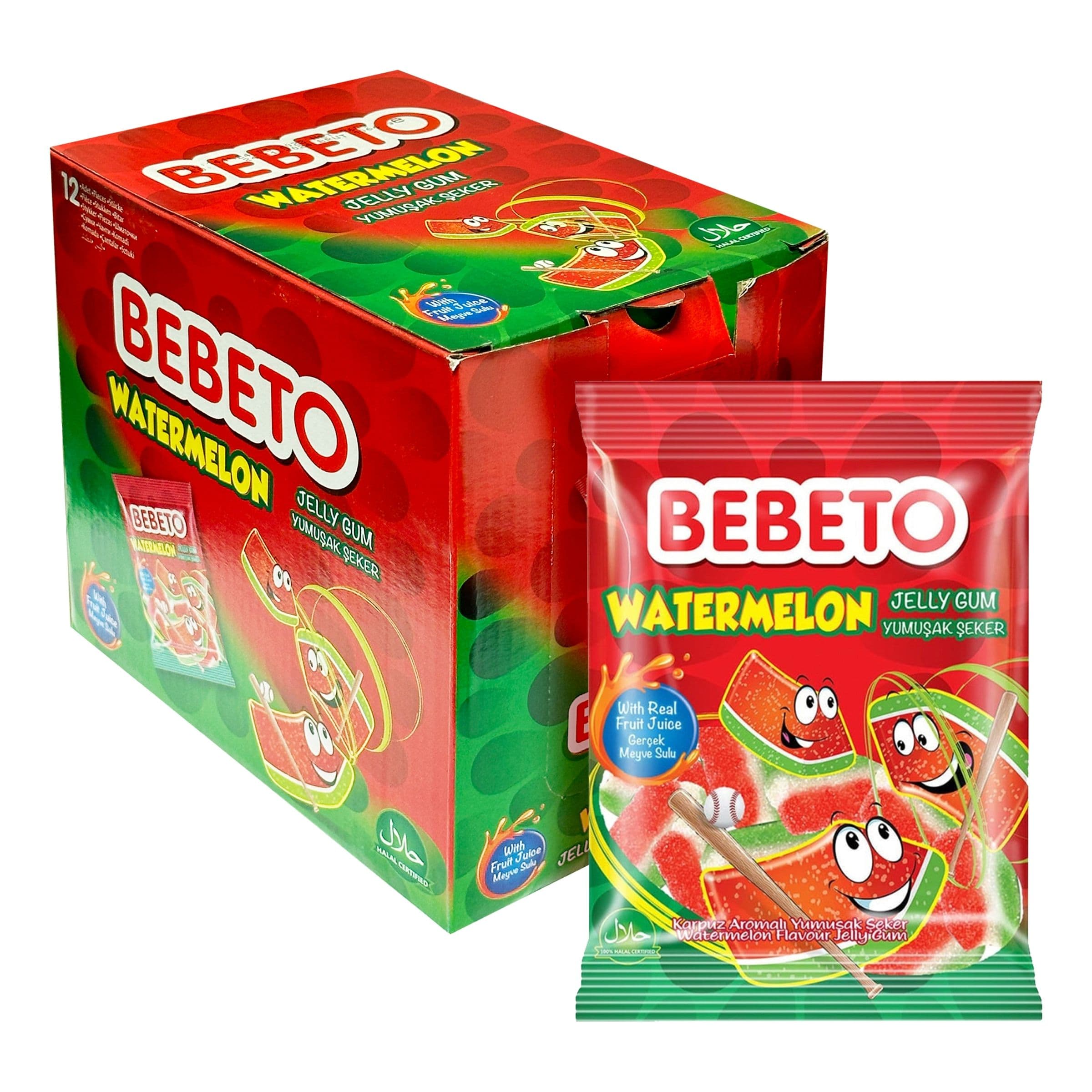 Bebeto Watermelon - 12 x 80 g