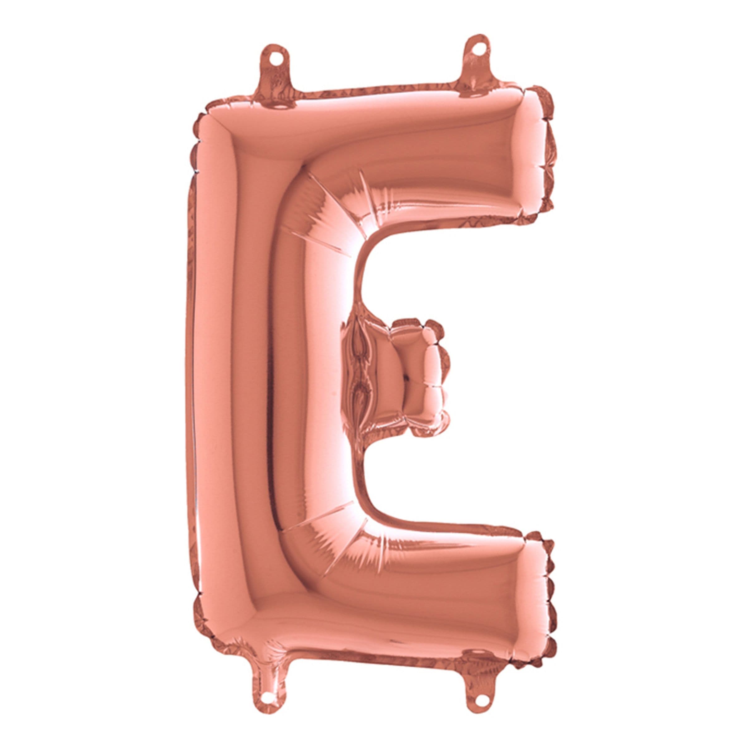 Kirjainilmapallo Mini Ruusukulta - E-kirjain – Ballongkungen