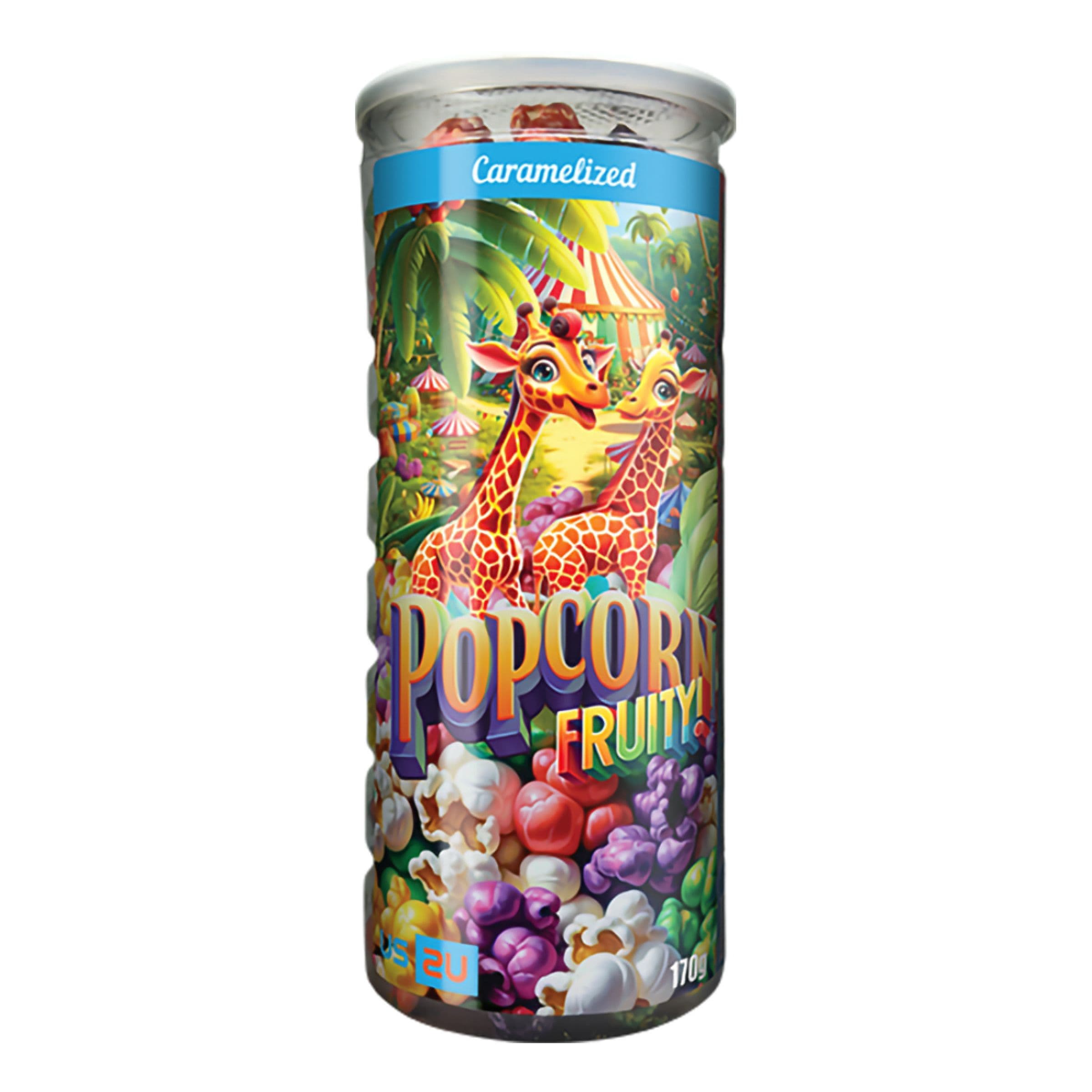 Karamellisoituja Popcorn Fruity Mix - 170 g