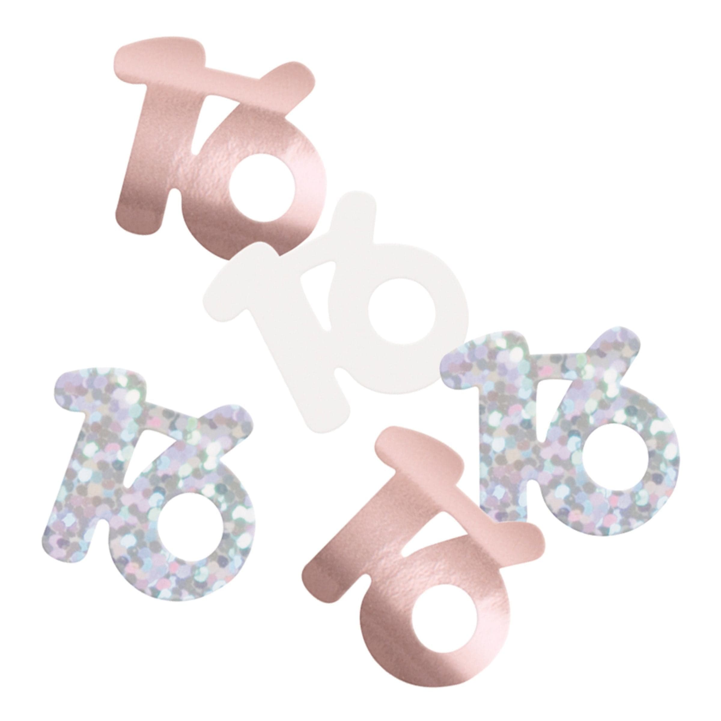 Pöytäkonfetti 16 Ruusukulta - 14 grammaa