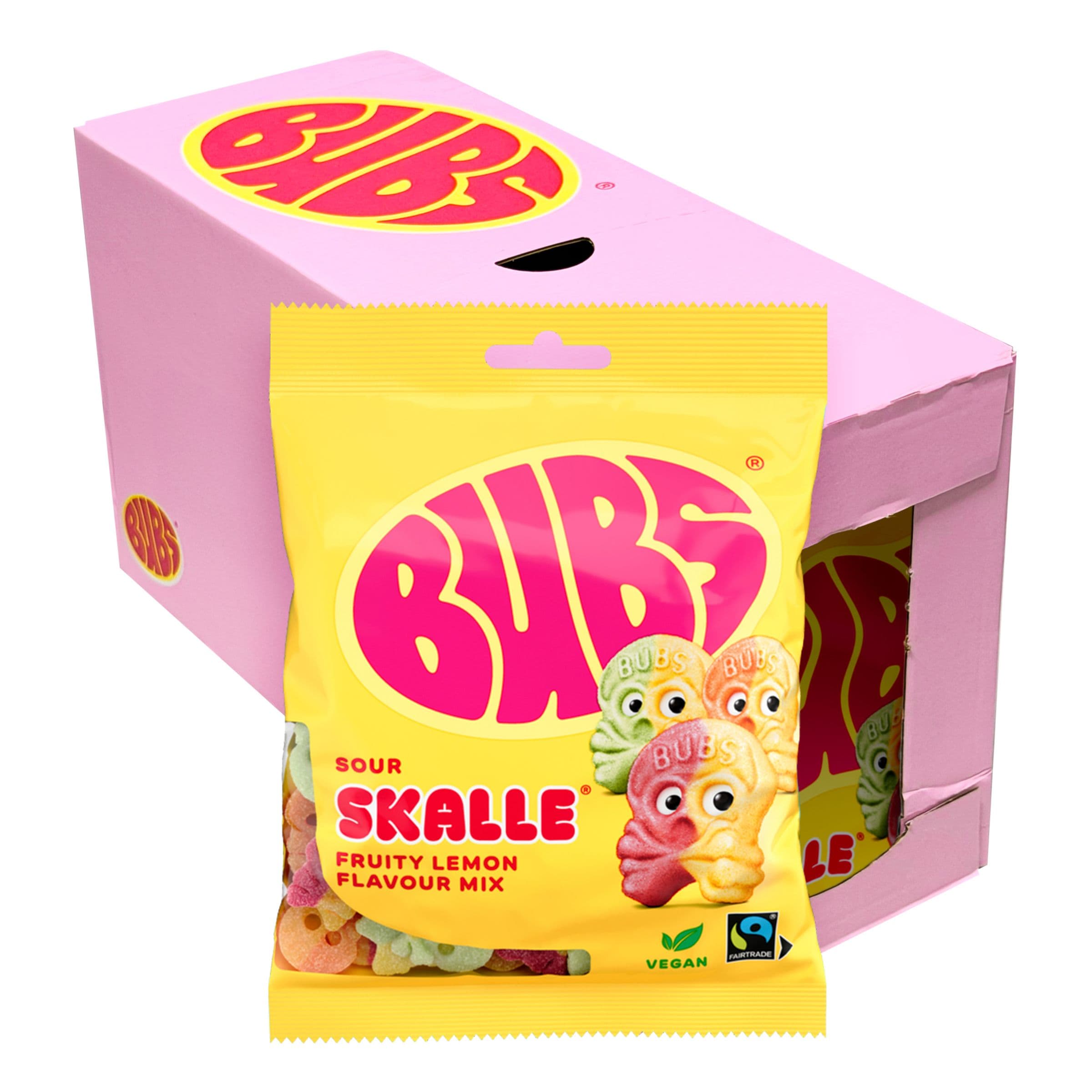 BUBS Fruity Lemon Mix Kallot Suurpakkaus - 16 x 90 g