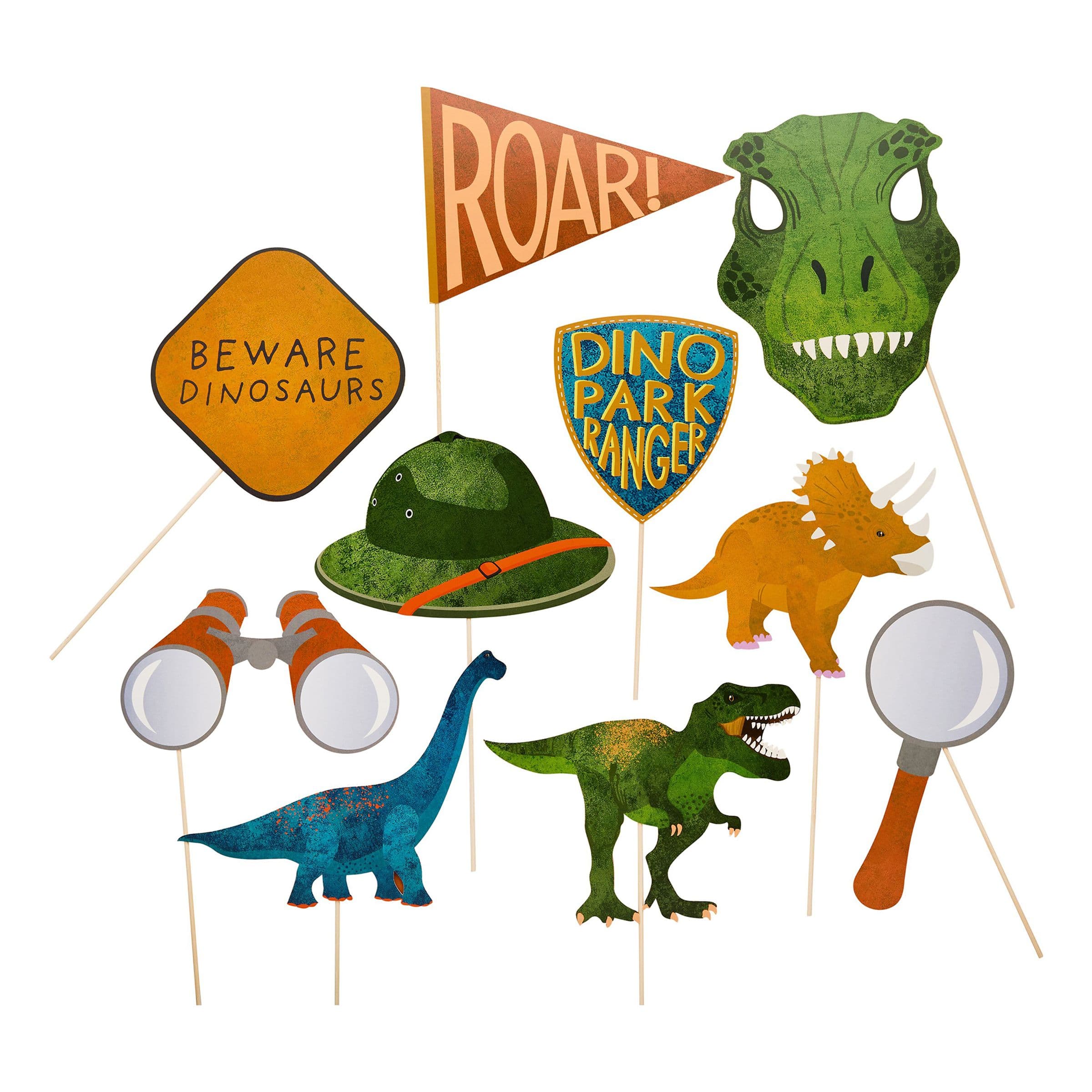 Valokuvausrekvisiitta Dinosaurukset - 10-pakkaus