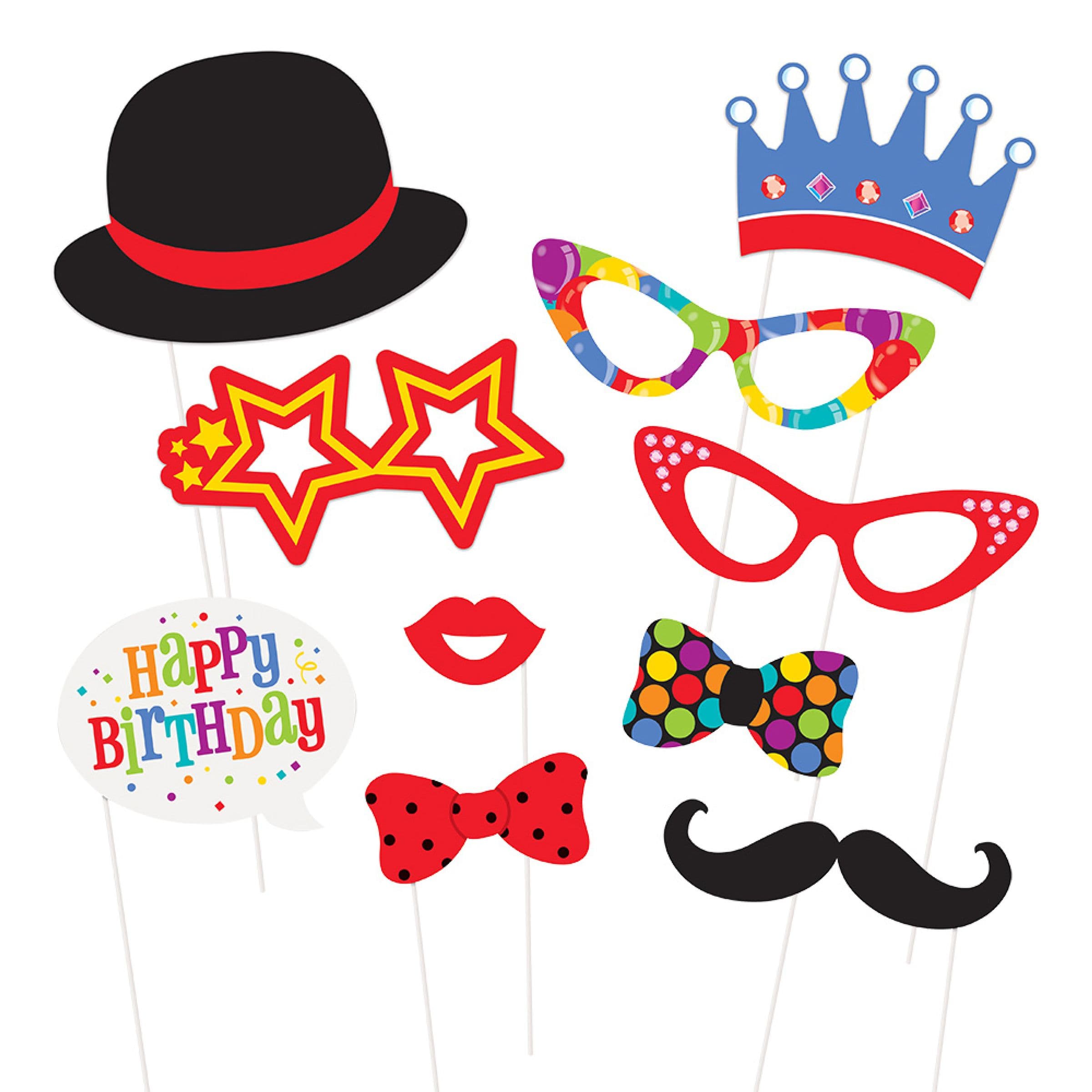 Foto Props Happy Birthday - 10-pakkaus