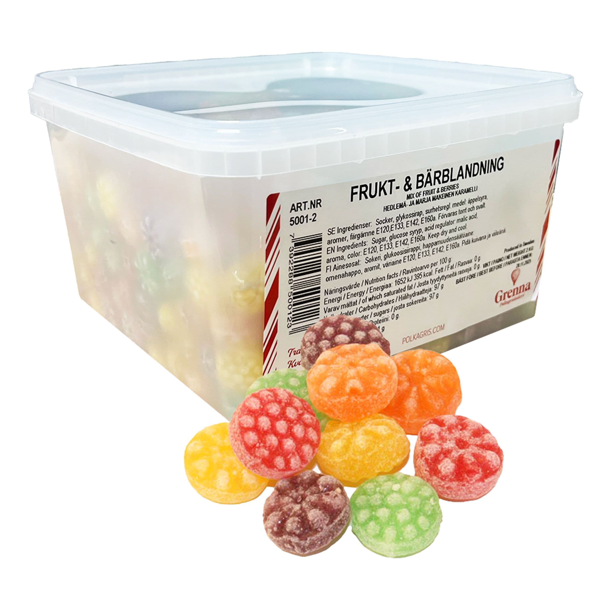 Grenna Hedelmä- ja Marjasekoitus Suurpakkaus - 2 kg