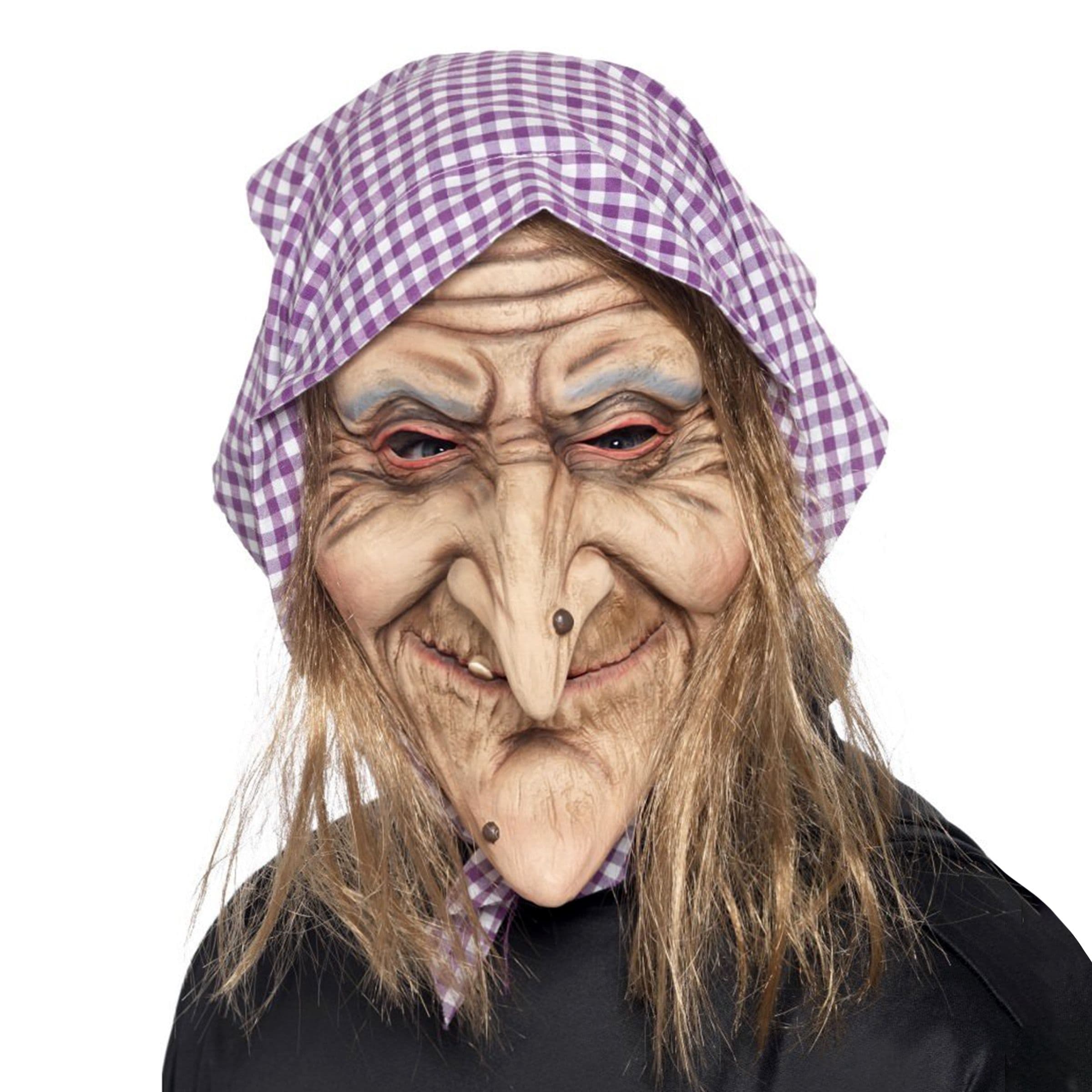 Vanha Noita Huivilla Naamio - One size