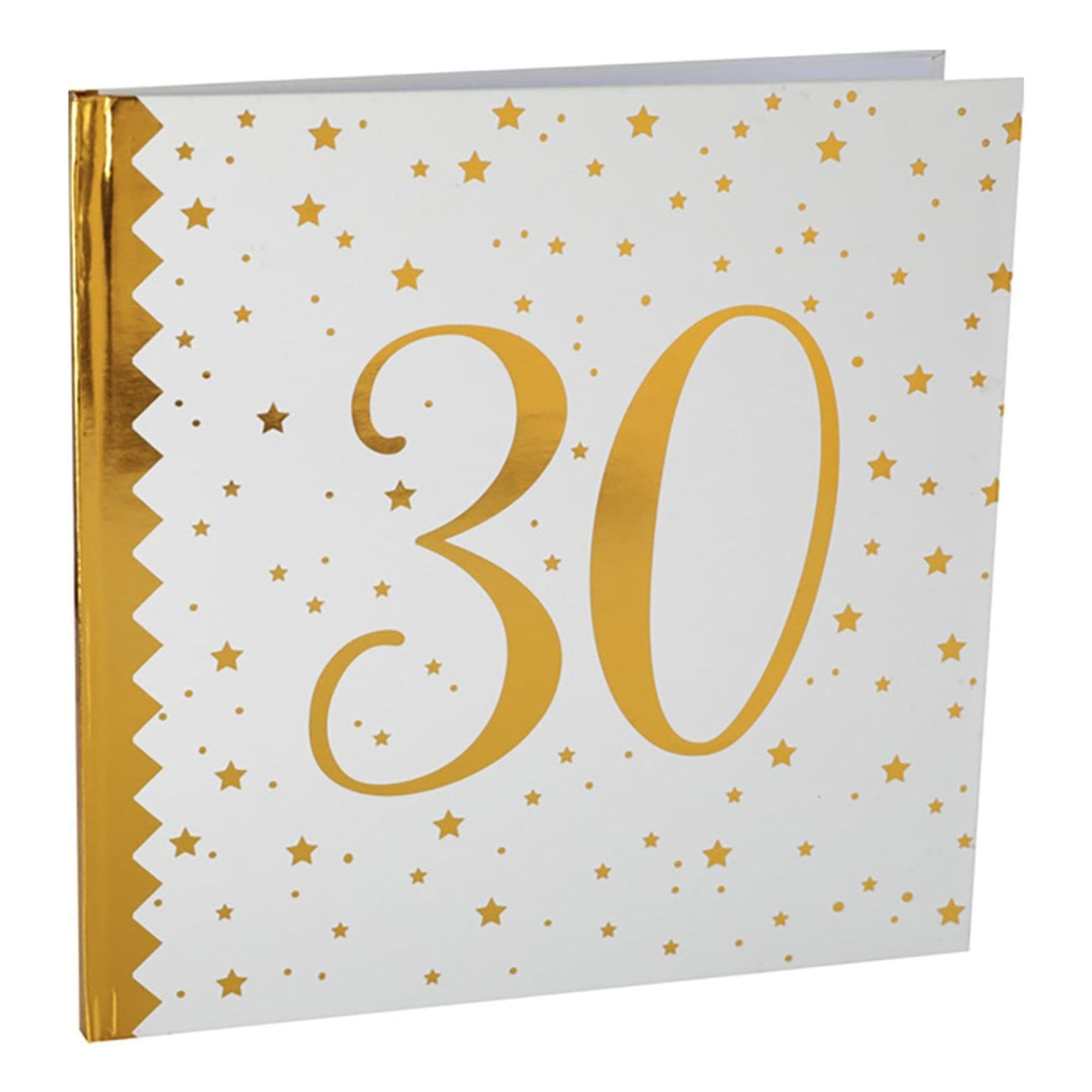 Vieraskirja 30 Valkoinen/Kulta