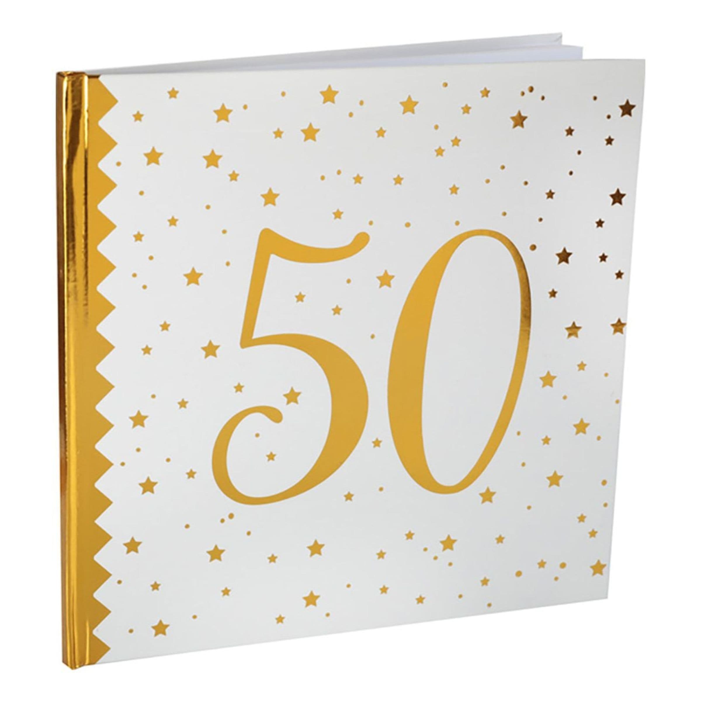 Vieraskirja 50 Valkoinen/Kulta