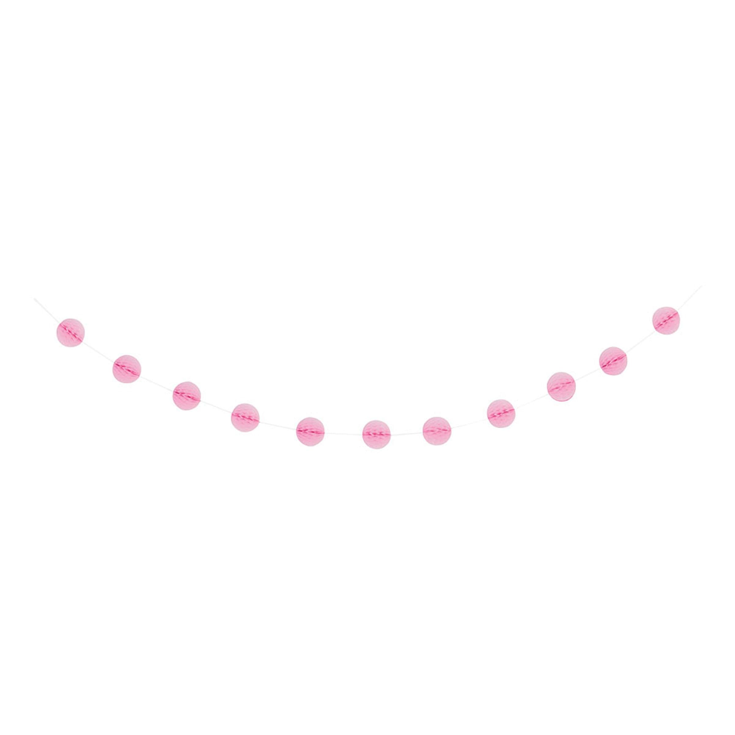 Koristenauha Honeycombs Vaaleanpunainen – Unique Party