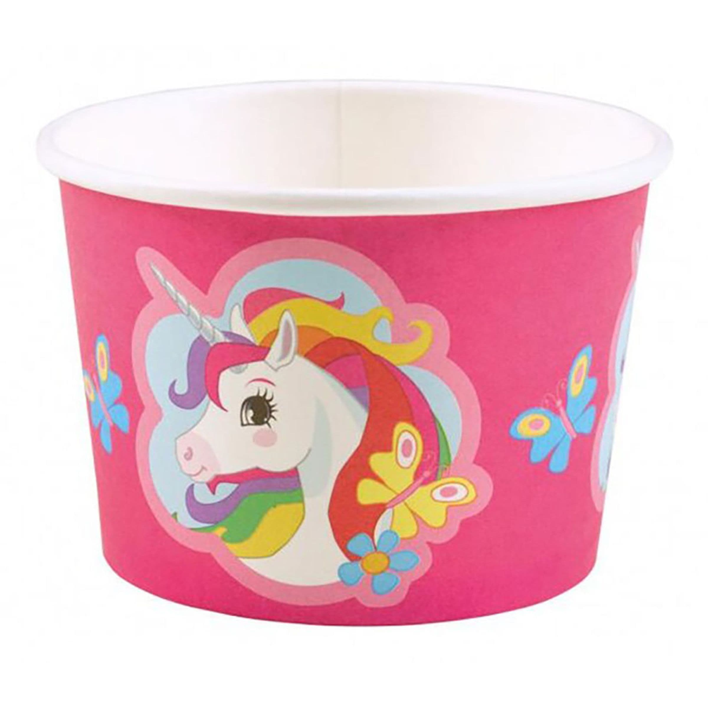 Jäätelökupit Unicorn - 8-pakkaus