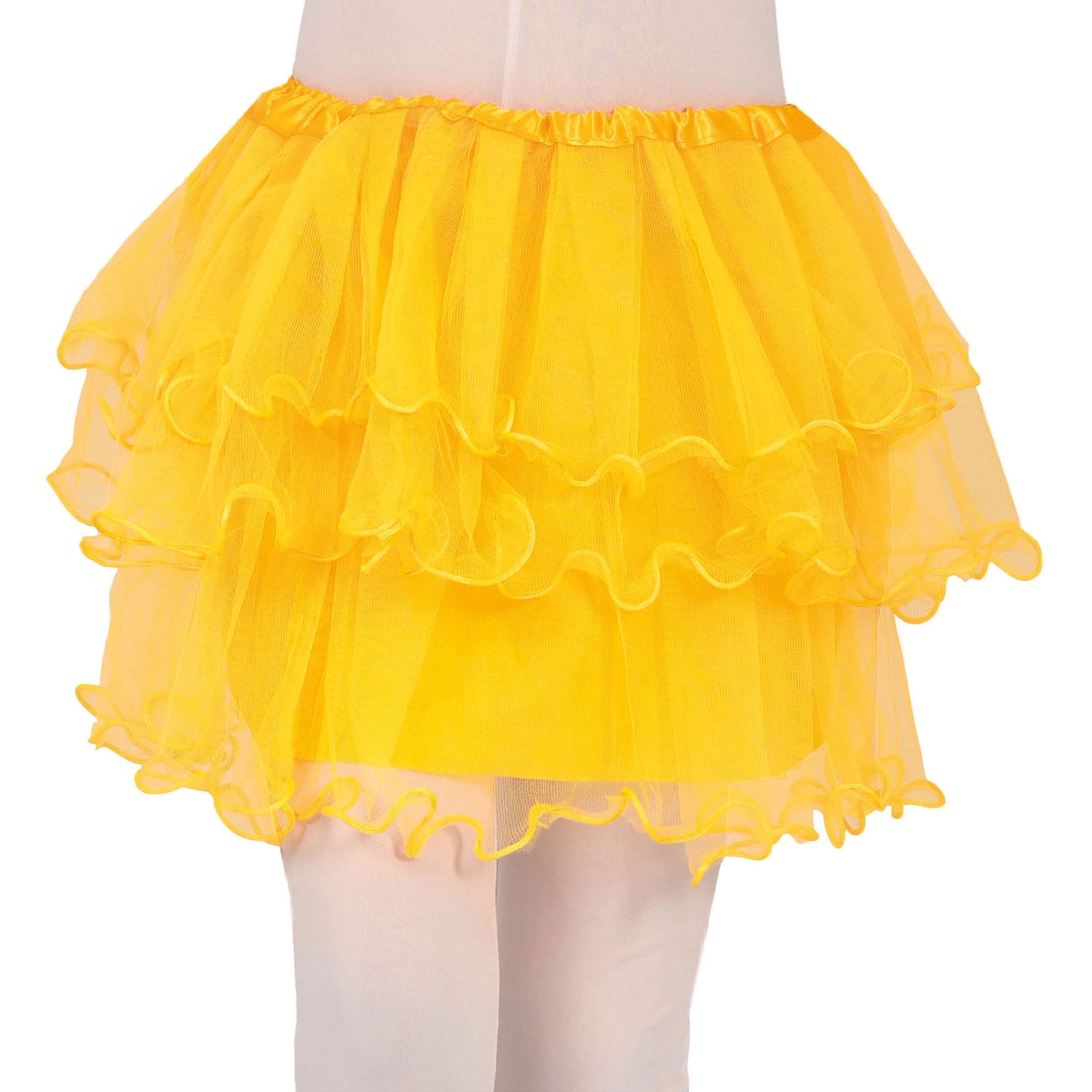 Keltainen Röyhelöhame Lapsille - One size