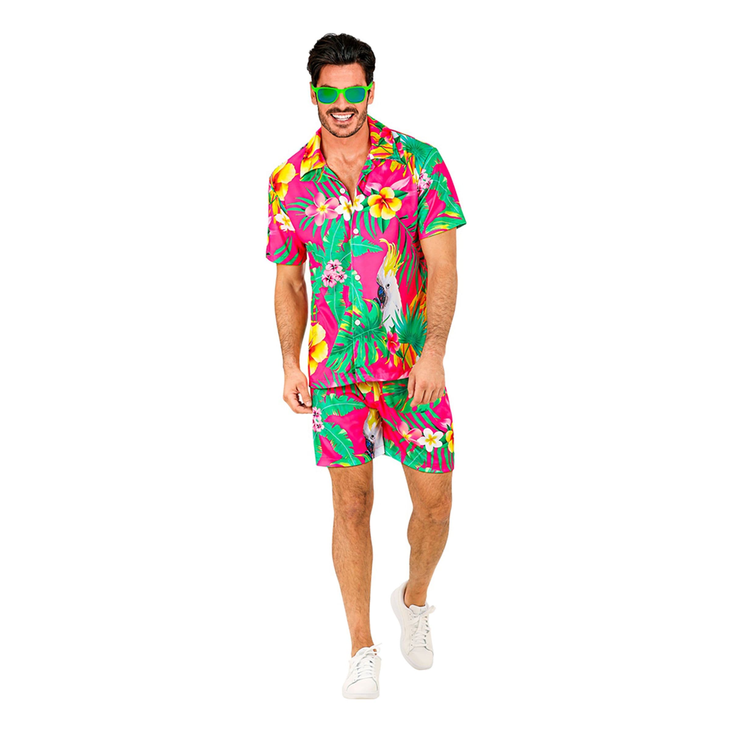 Havaijilaisasu Vaaleanpunainen - Large/X-Large – Widmann