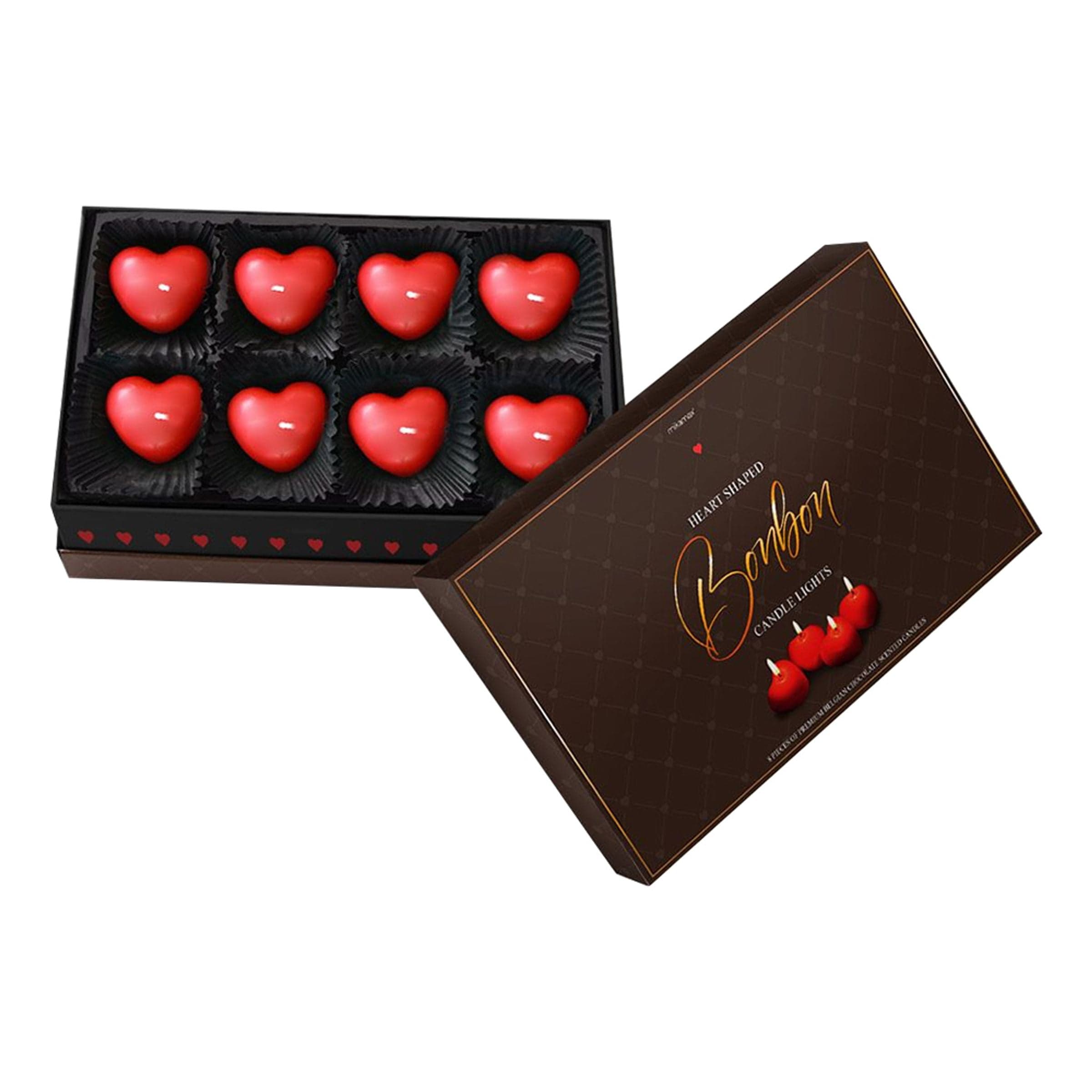 Sydämenmuotoiset Tuikkukynttilät - 8-pakkaus