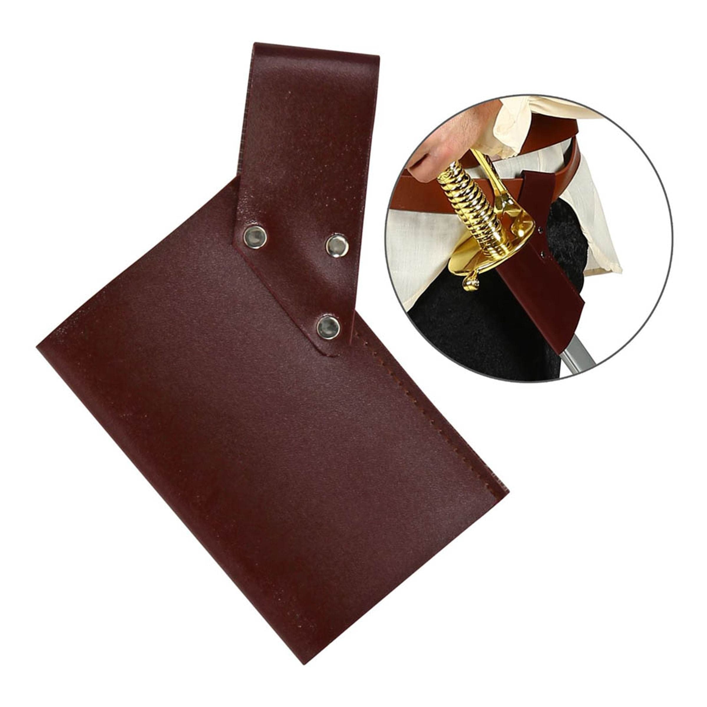 Ruskeasta keinonahasta valmistettu kotelo – Widmann