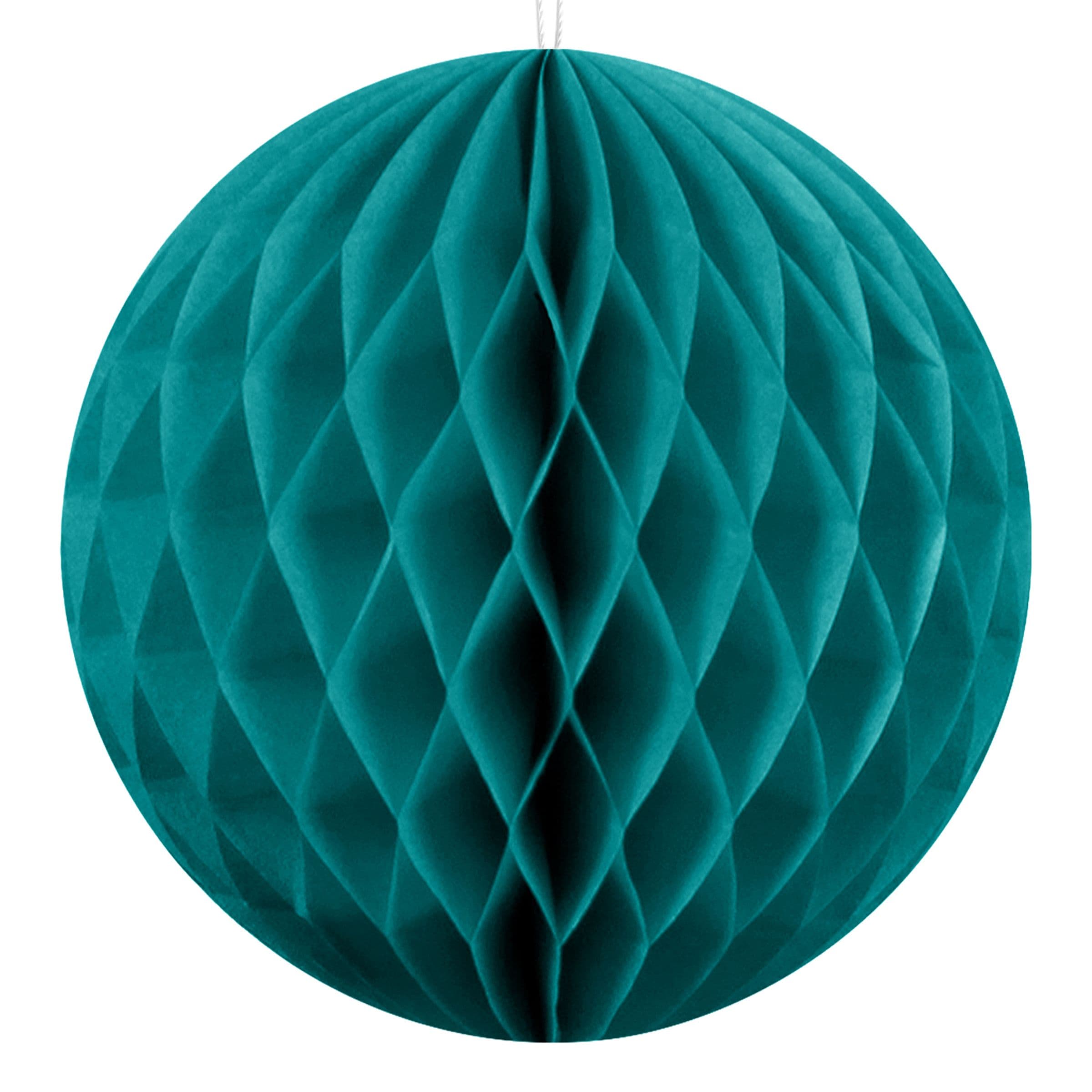 Honeycomb Petroolinsininen - 10 cm – PartyDeco