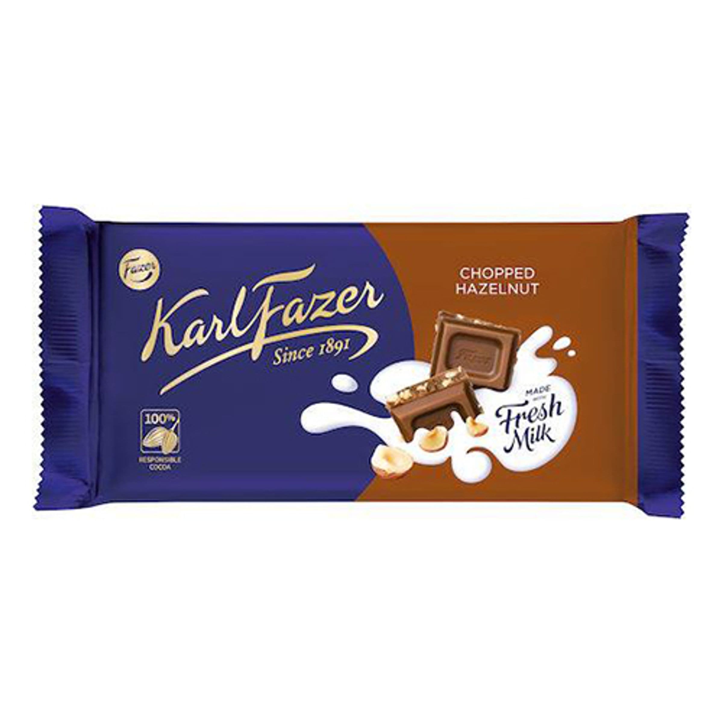 Karl Fazer Rouhitut Hasselpähkinät - 145 g