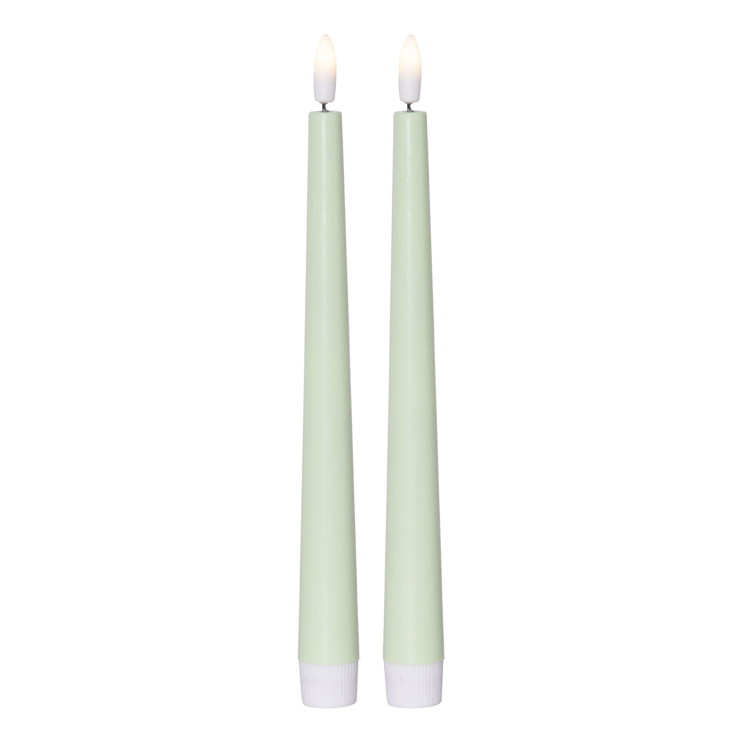 LED Kynttilä Vihreä - 2-pakkaus