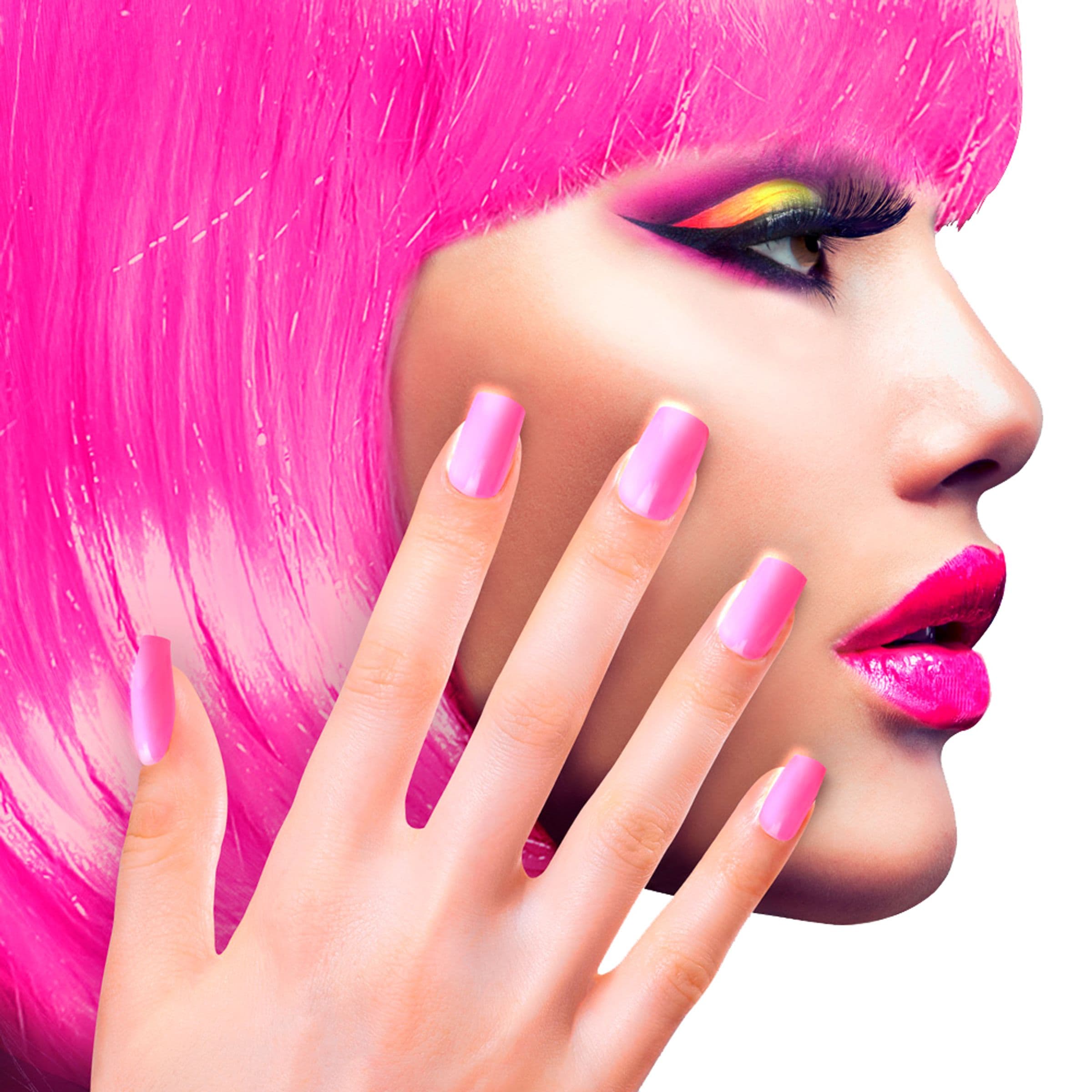 Tekokynnet Neonpinkki - 12-pakkaus – Widmann