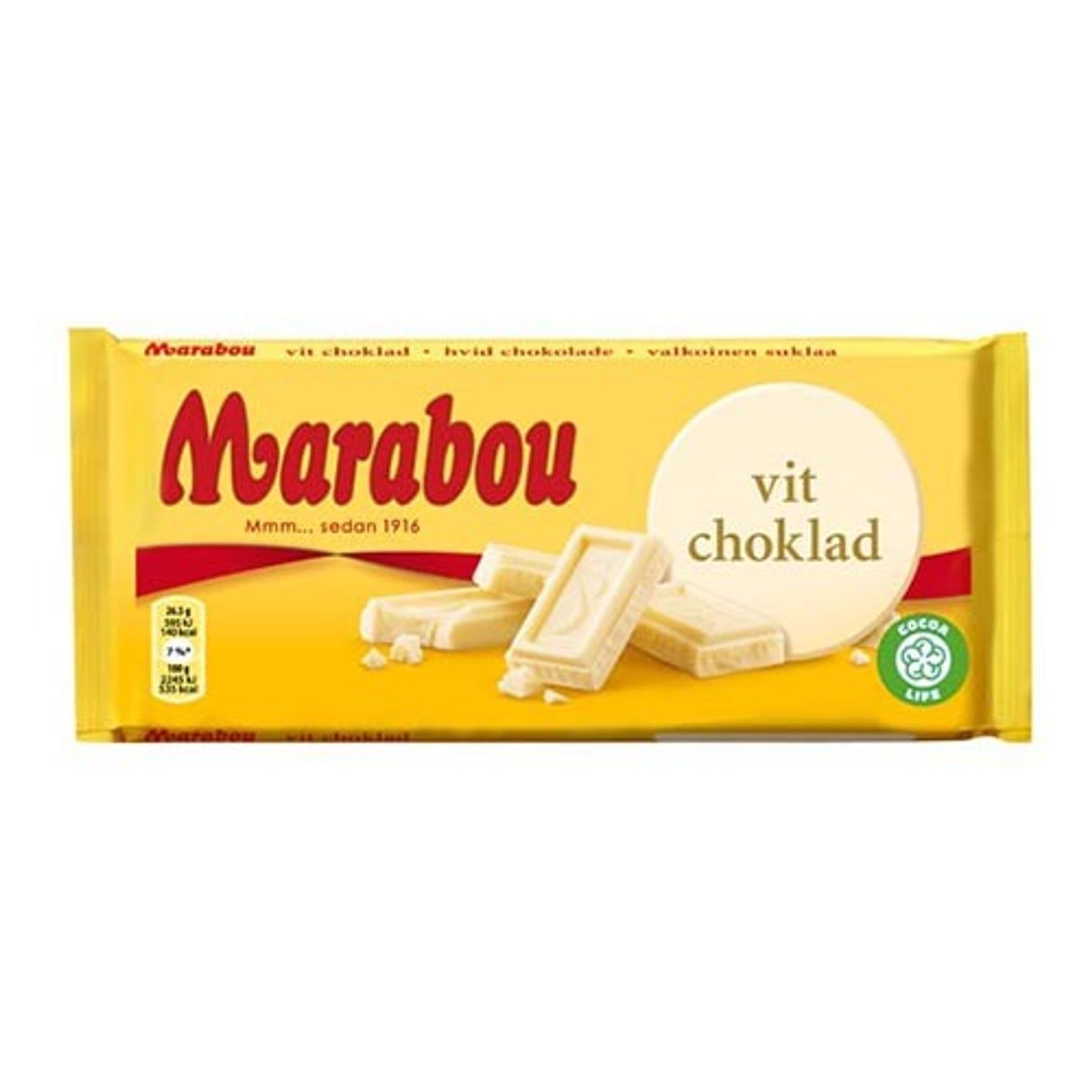 Marabou Valkosuklaalevy - 180 g
