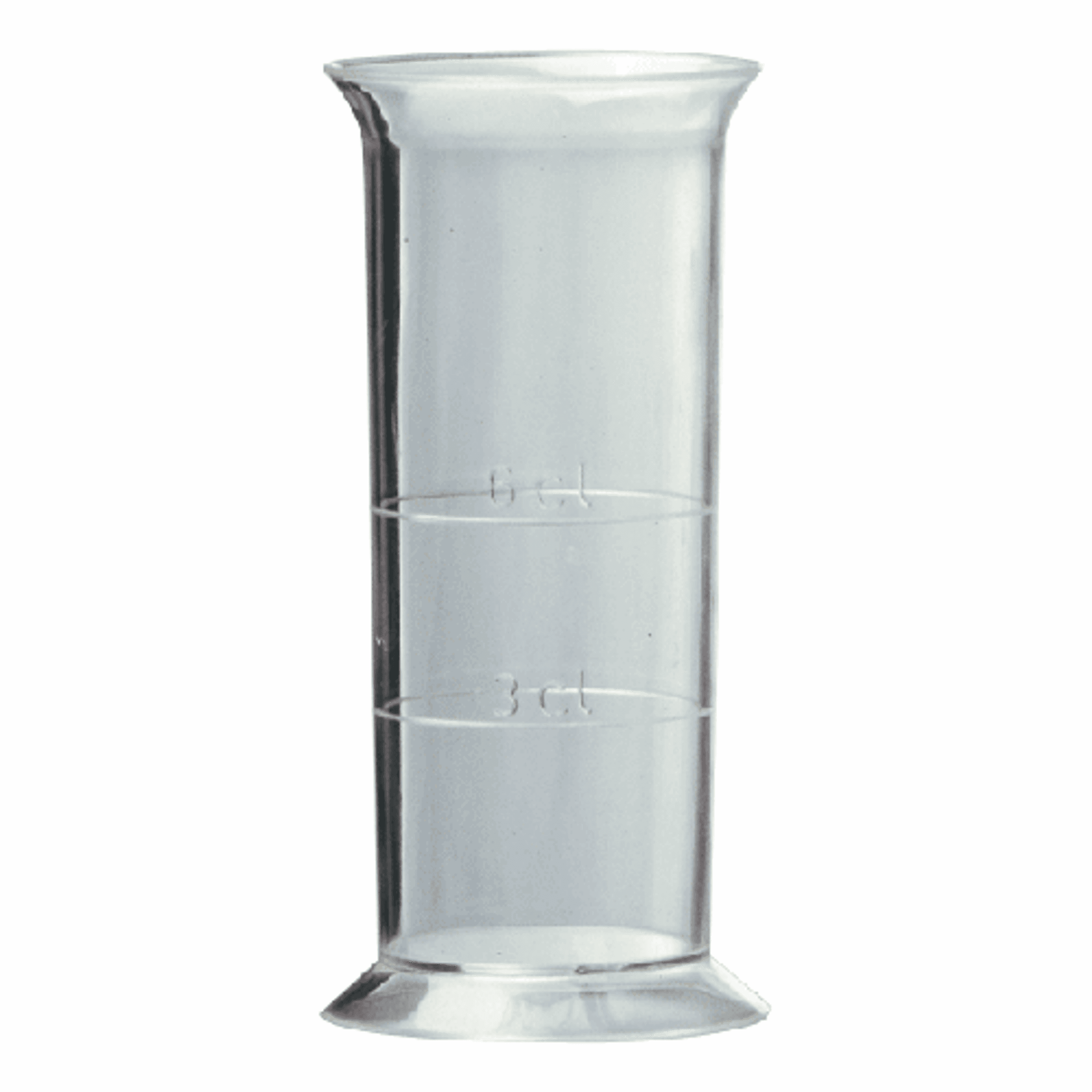 Mittalasi muovista 3-6 cl