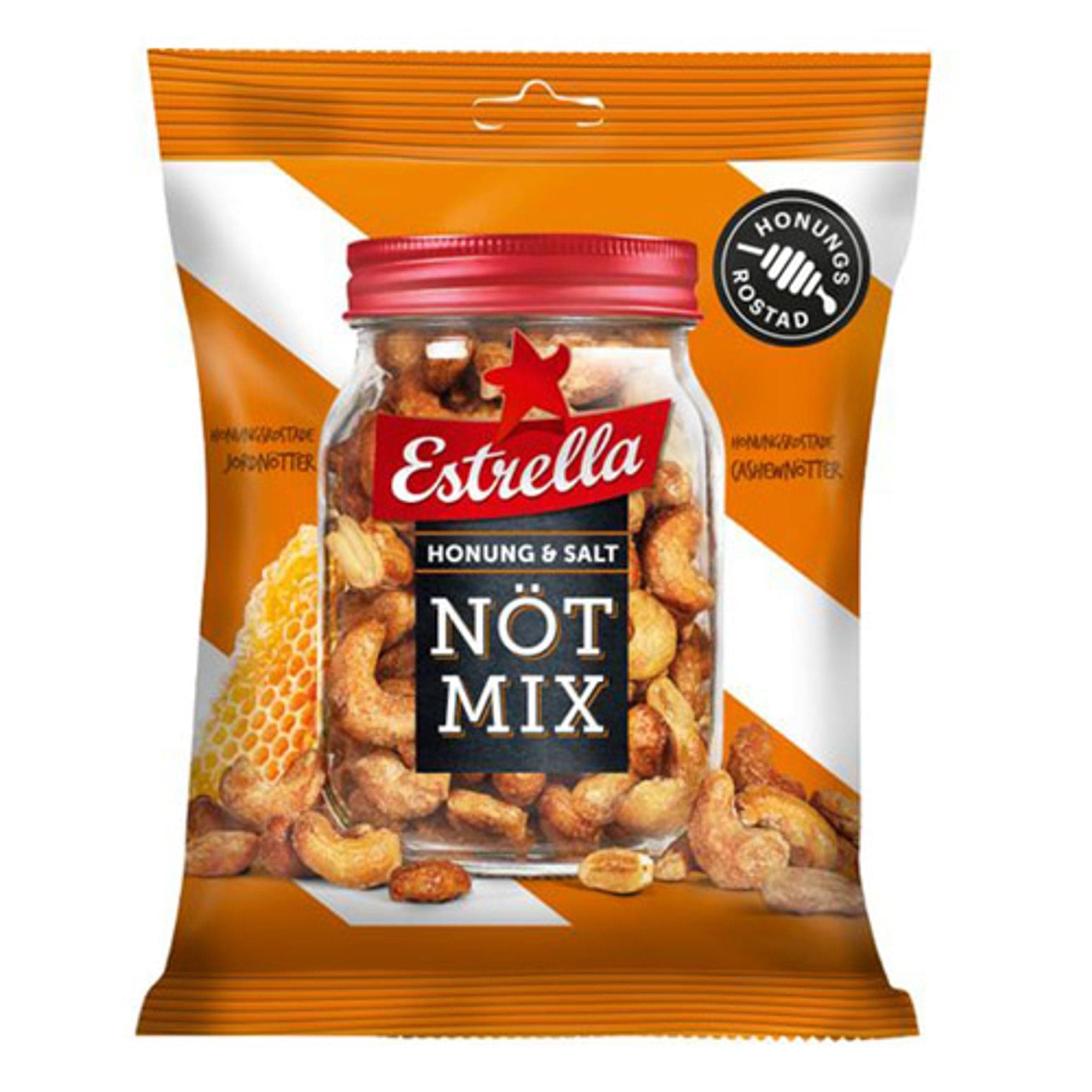 Estrella Hunaja-Suolapähkinäsekoitus - 175 g – ERT Godis Singel
