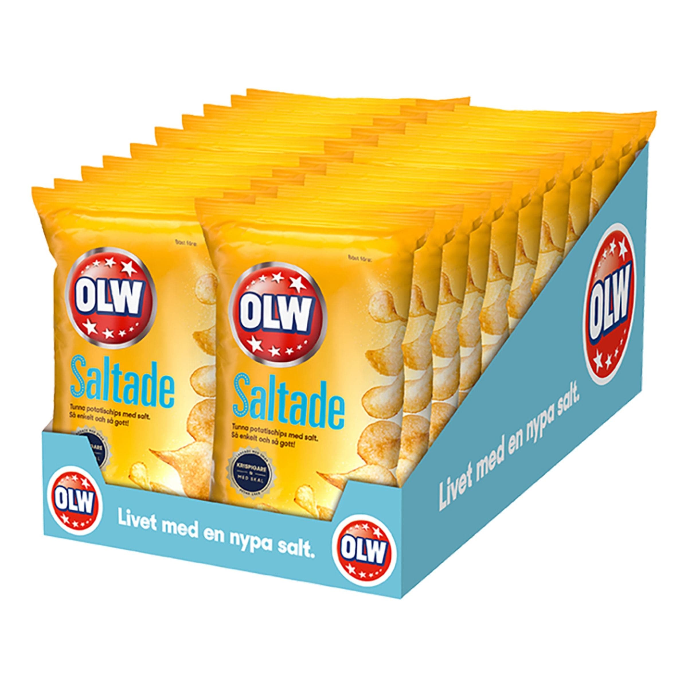 Olw Kevyesti Suolatut Mini Suurpakkaus - 20 x 40 g – ERT Godis Bulk