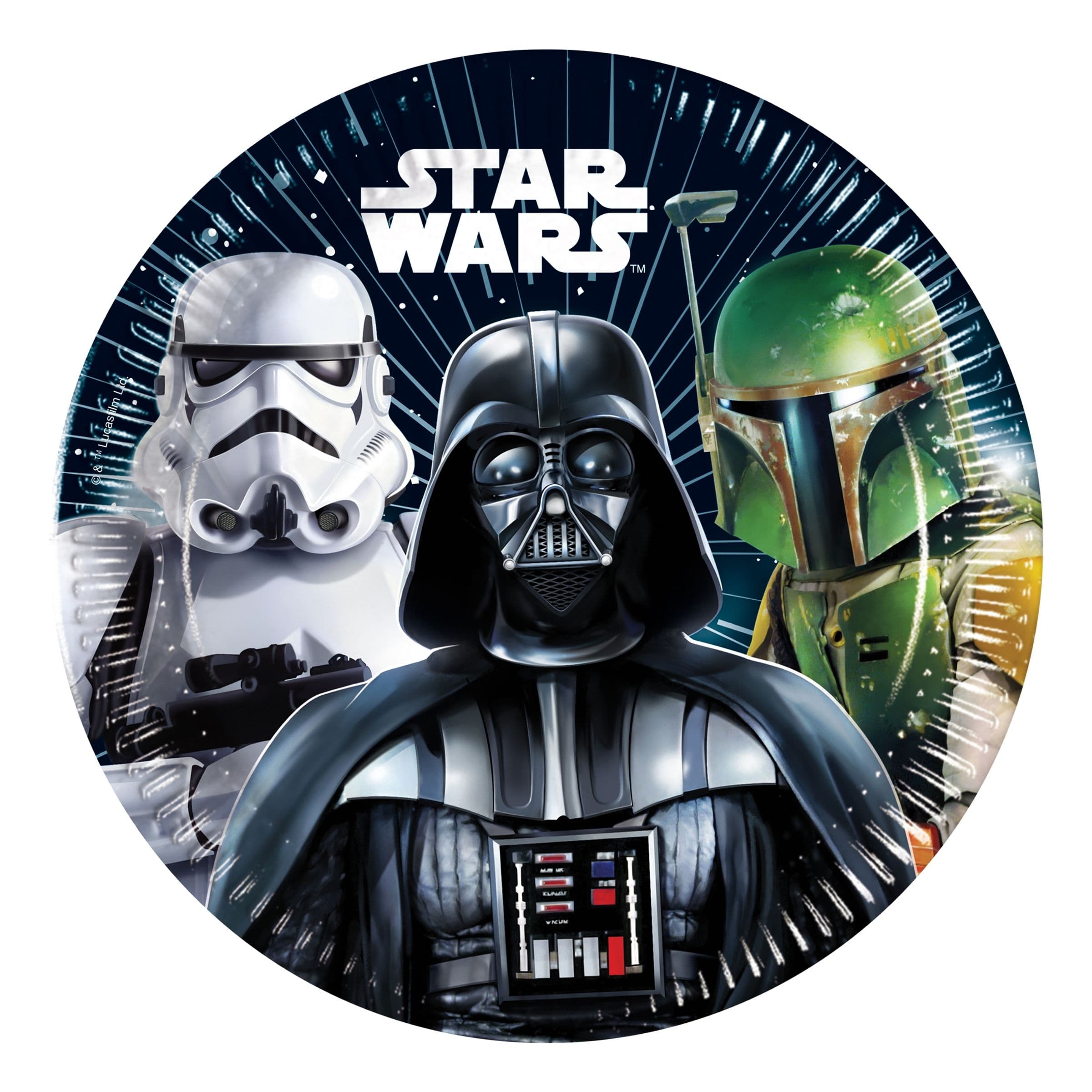 Pahvilautaset Star Wars - 8-pakkaus