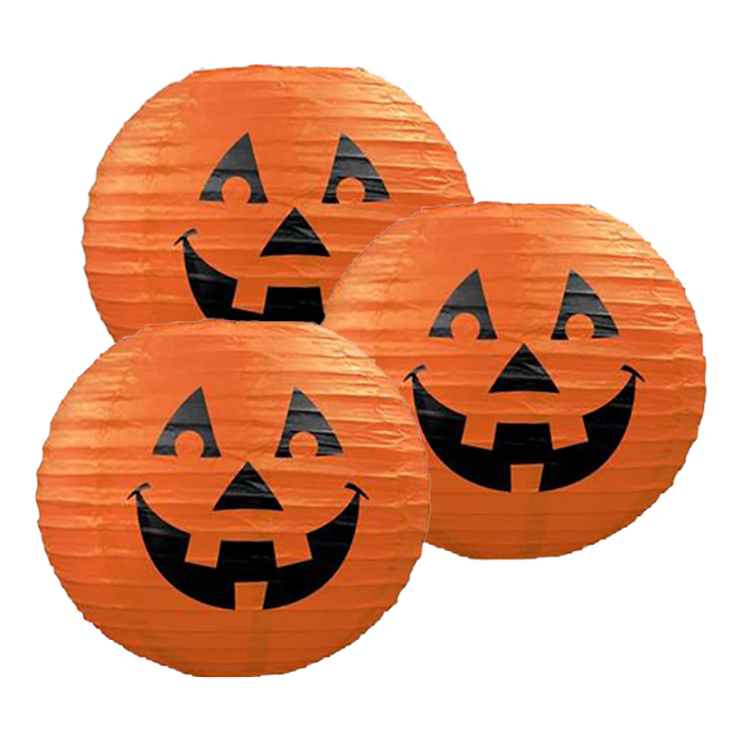 Riisipaperilyhdyt Kurpitsat - 3-pakkaus – 360 Degrees