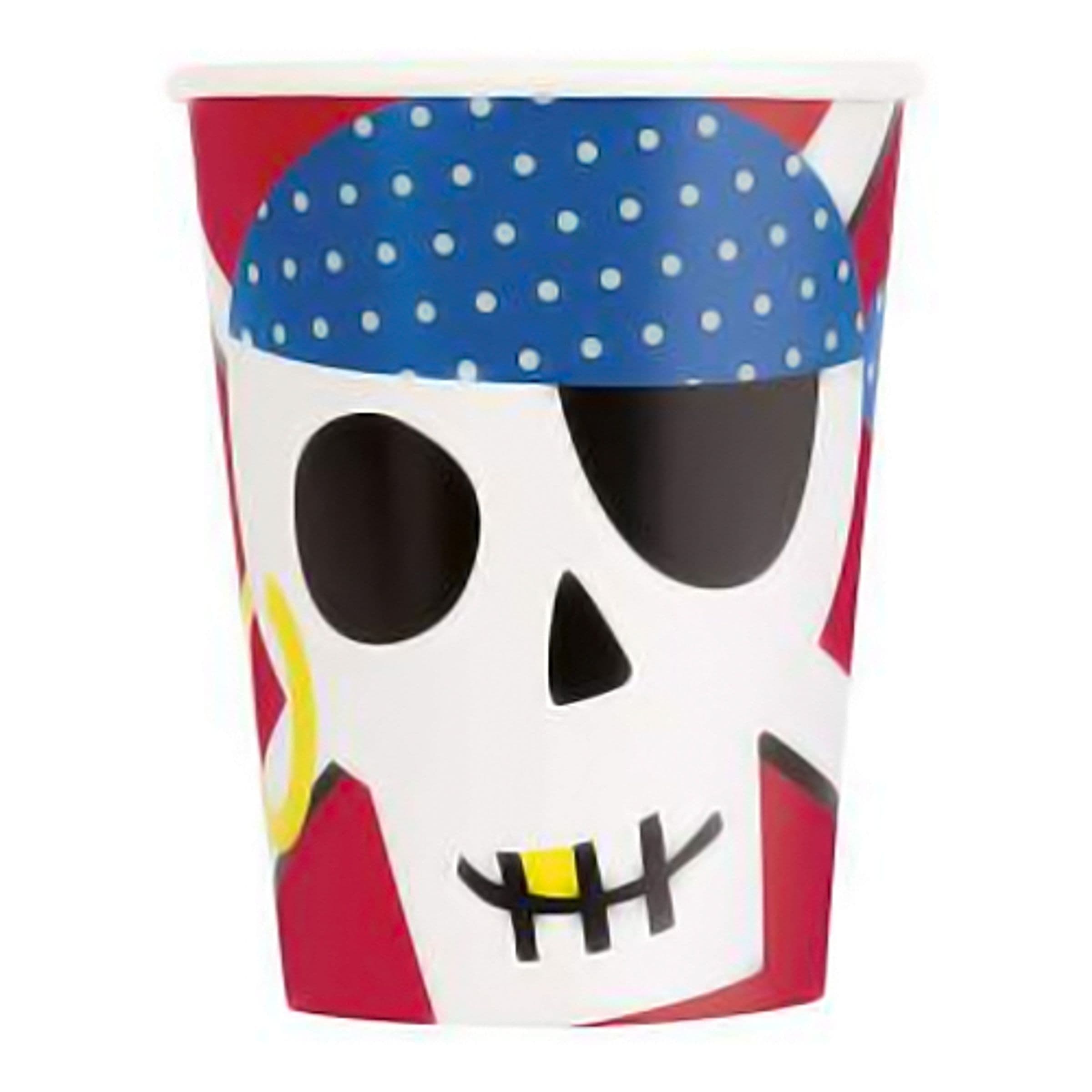 Pahvimukit Ahoy Merirosvo - 8-pakkaus – Unique Party